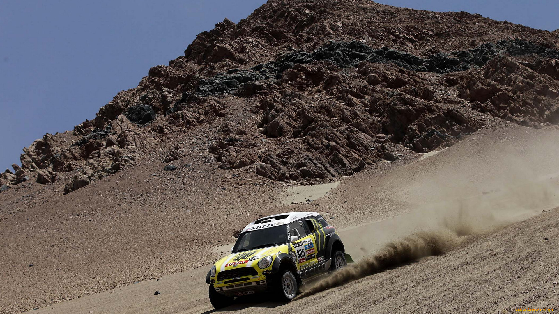 спорт, авторалли, песок, гонка, пустыня