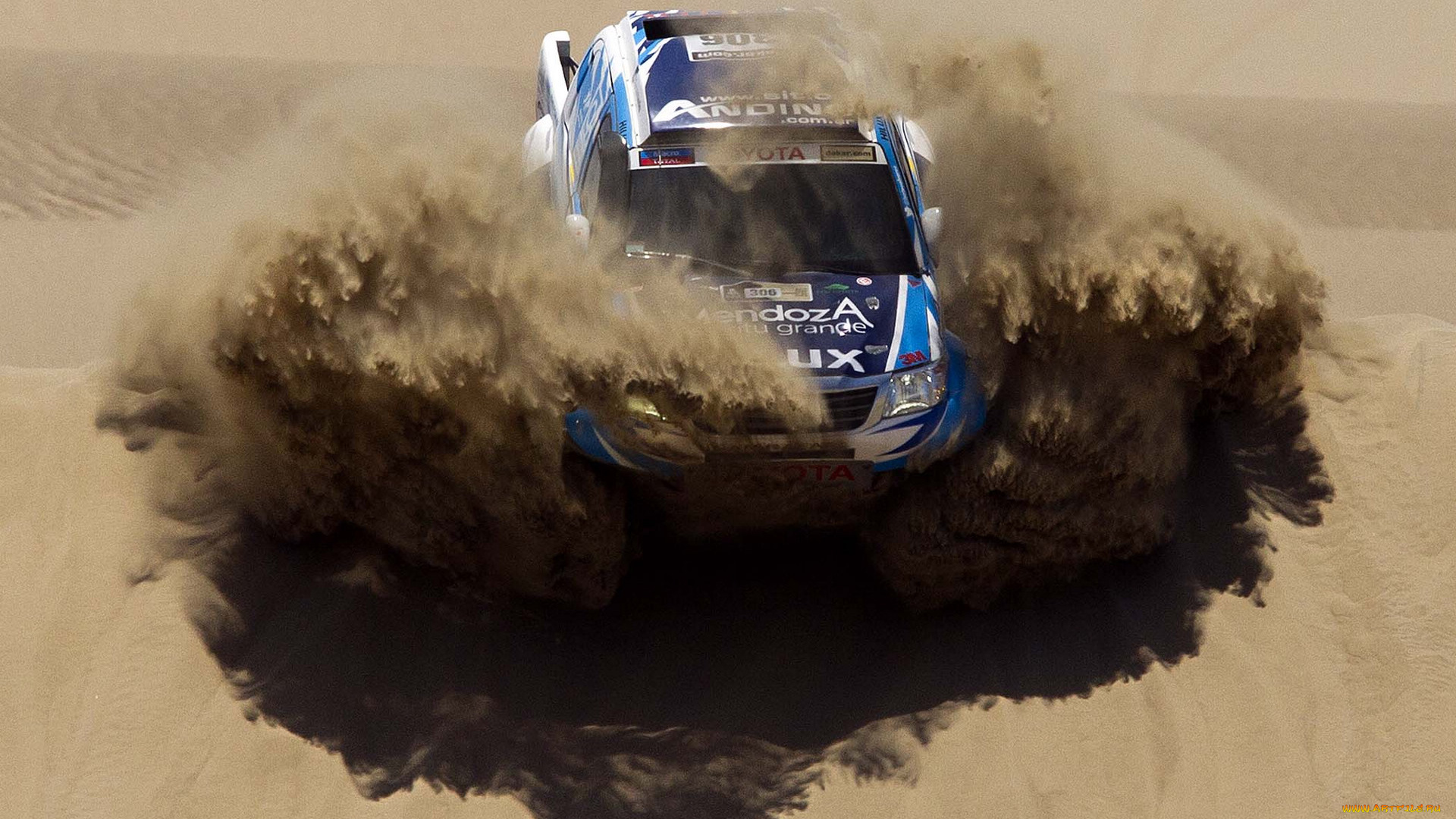 спорт, авторалли, песок, пустыня, гонка