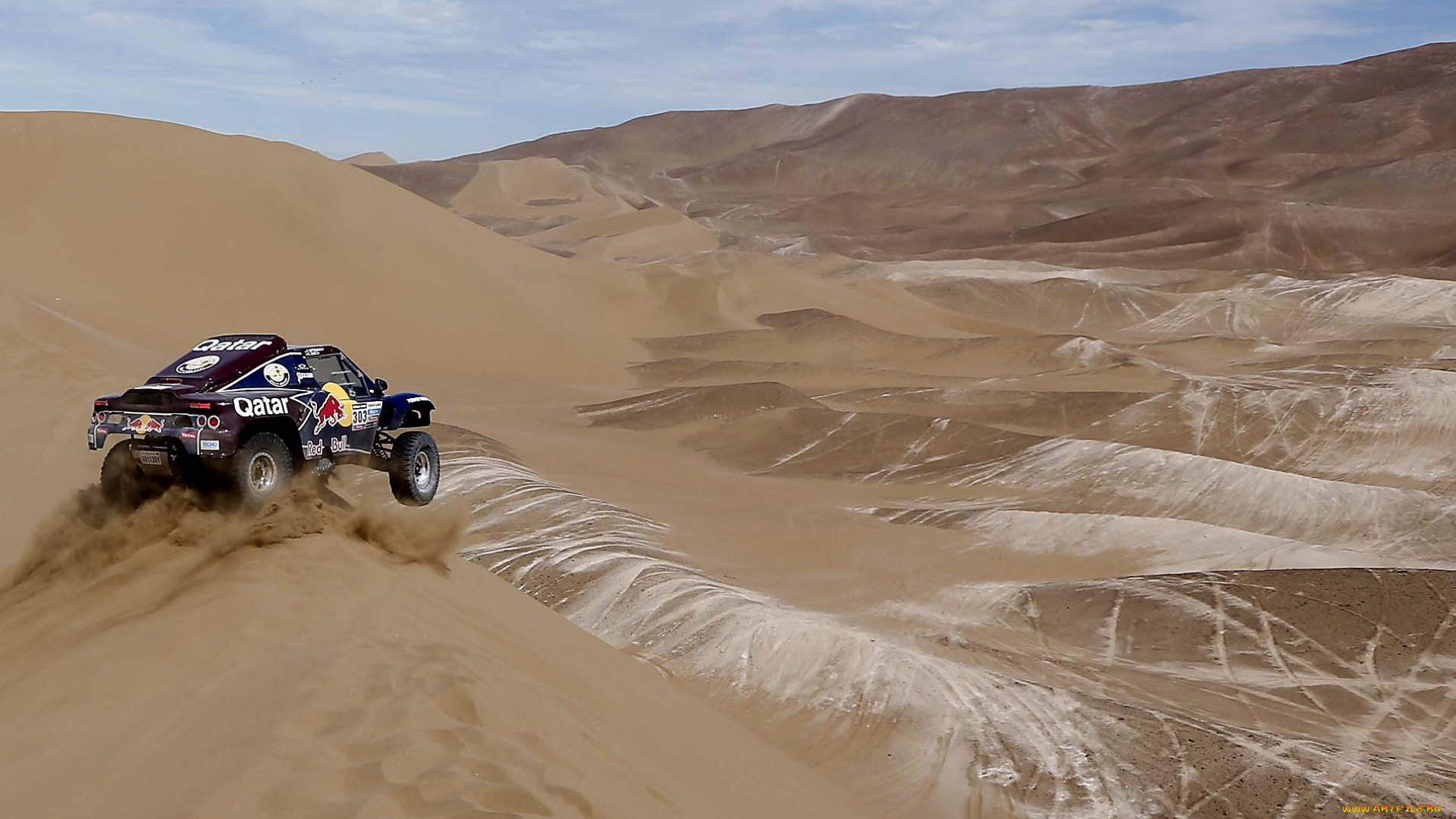 спорт, авторалли, пустыня, песок, гонка