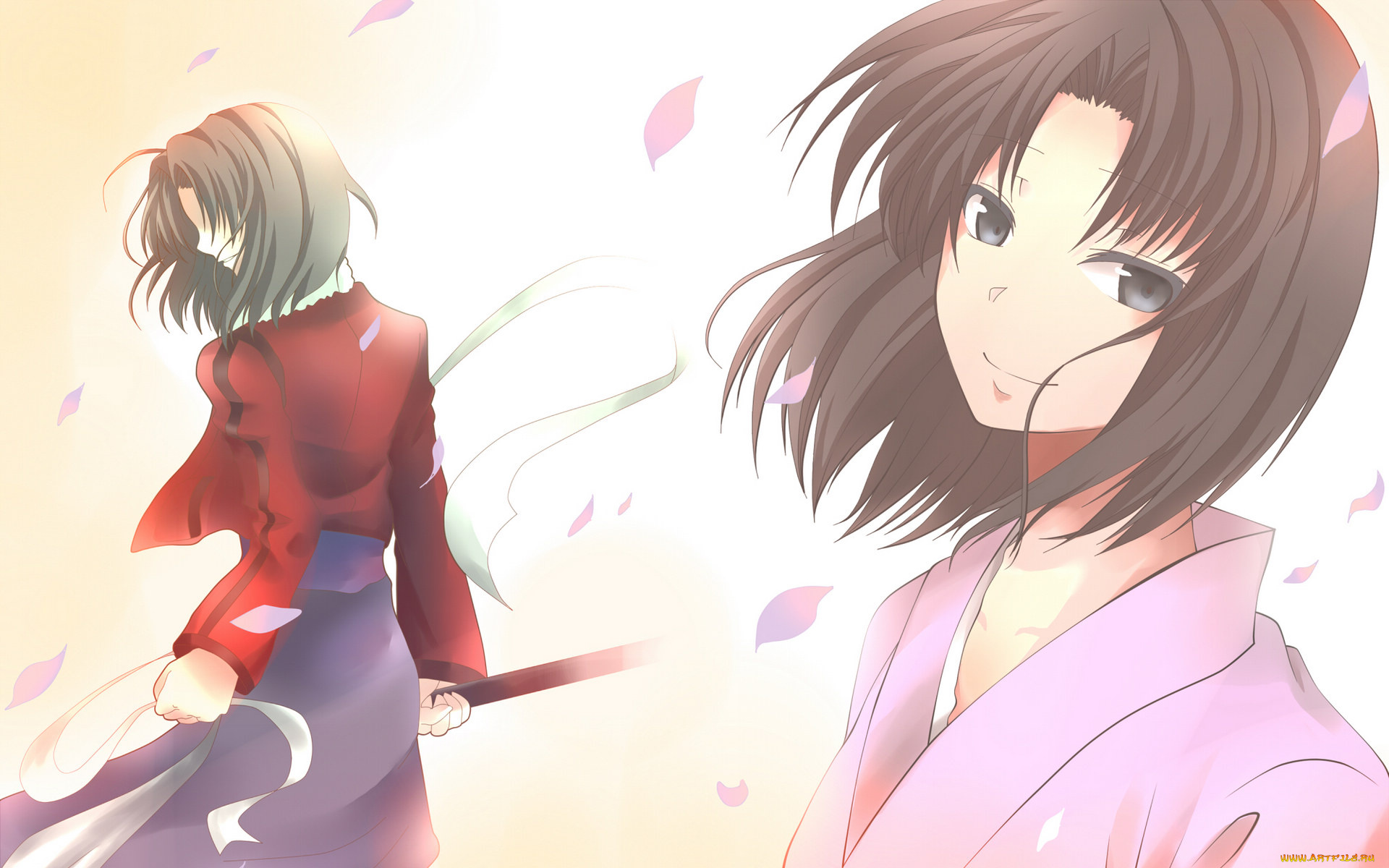 аниме, kara, no, kyokai, девушка