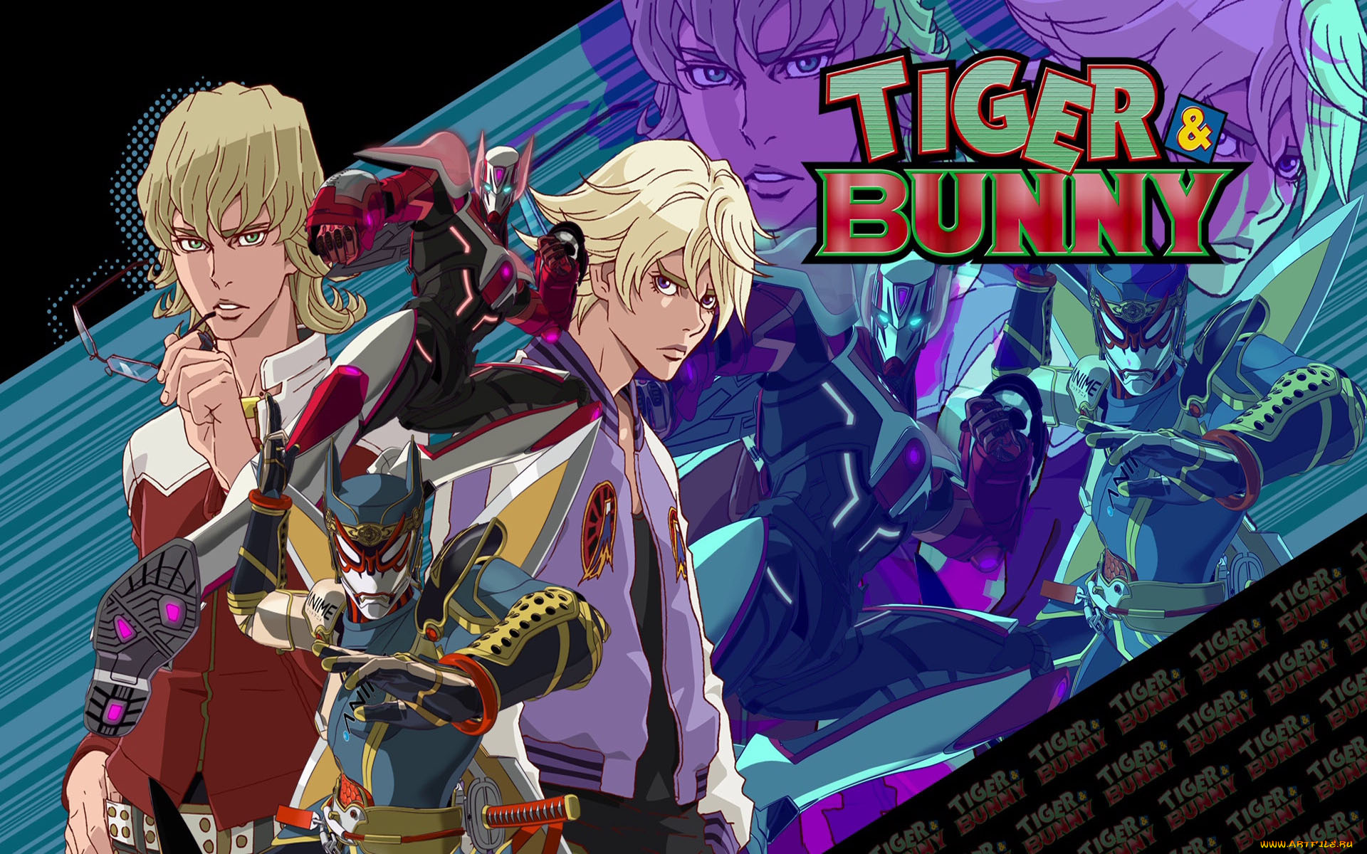 аниме, tiger, and, bunny