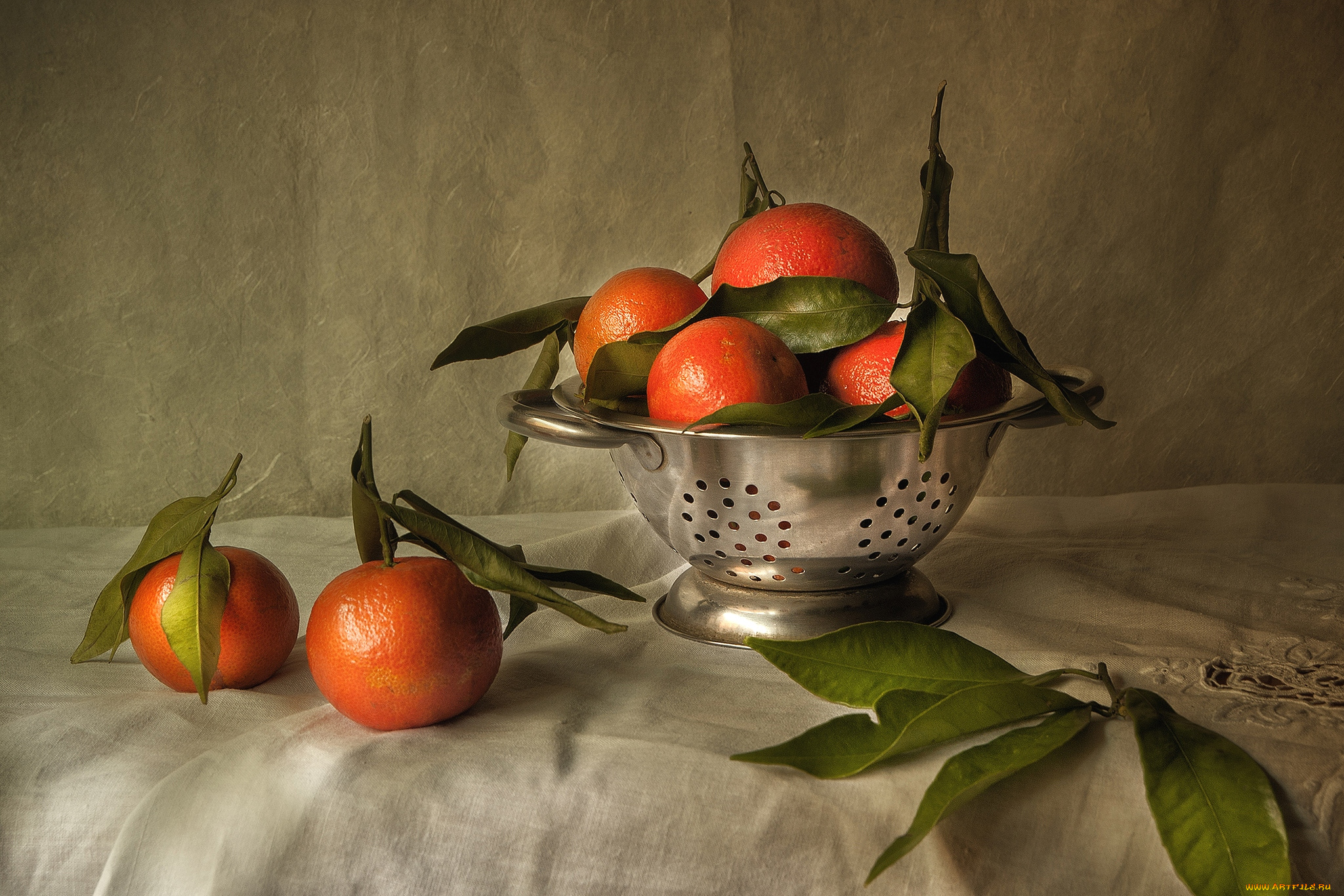 еда, цитрусы, мандарины