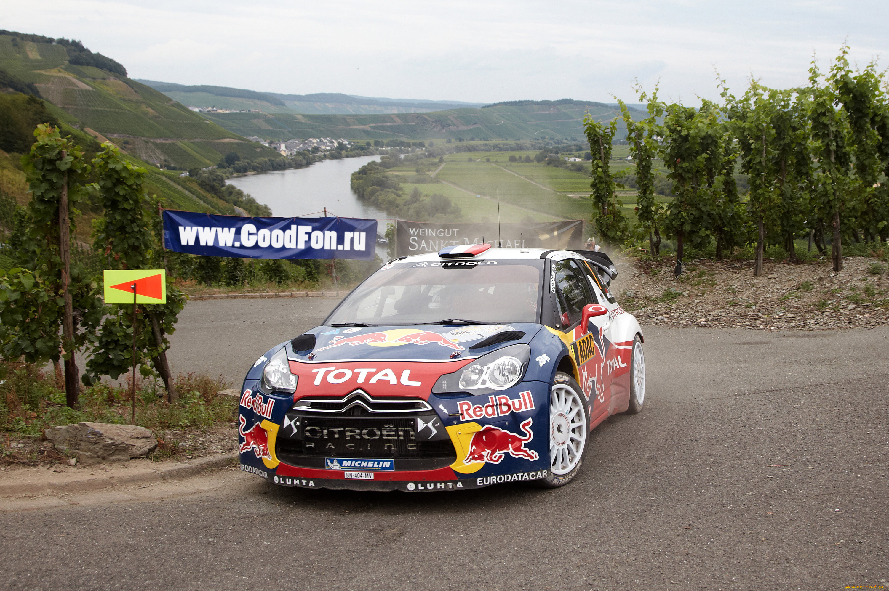 спорт, авторалли, citroen, total, передок, red, bull, ds3, rally, река, дорога, машина