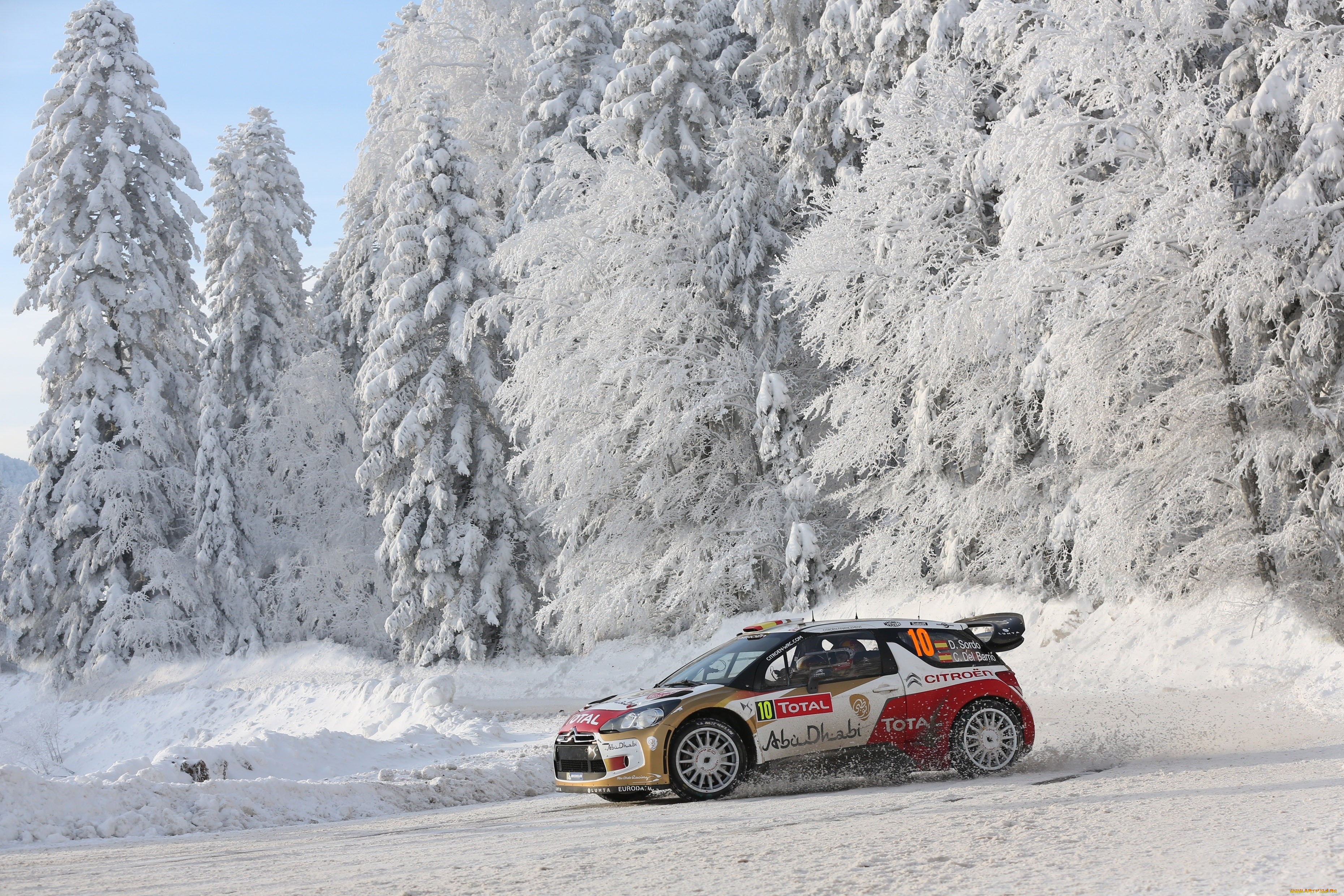 спорт, авторалли, rally, ds3, citroen, wrc, снег, зима, лес, 10, ралли