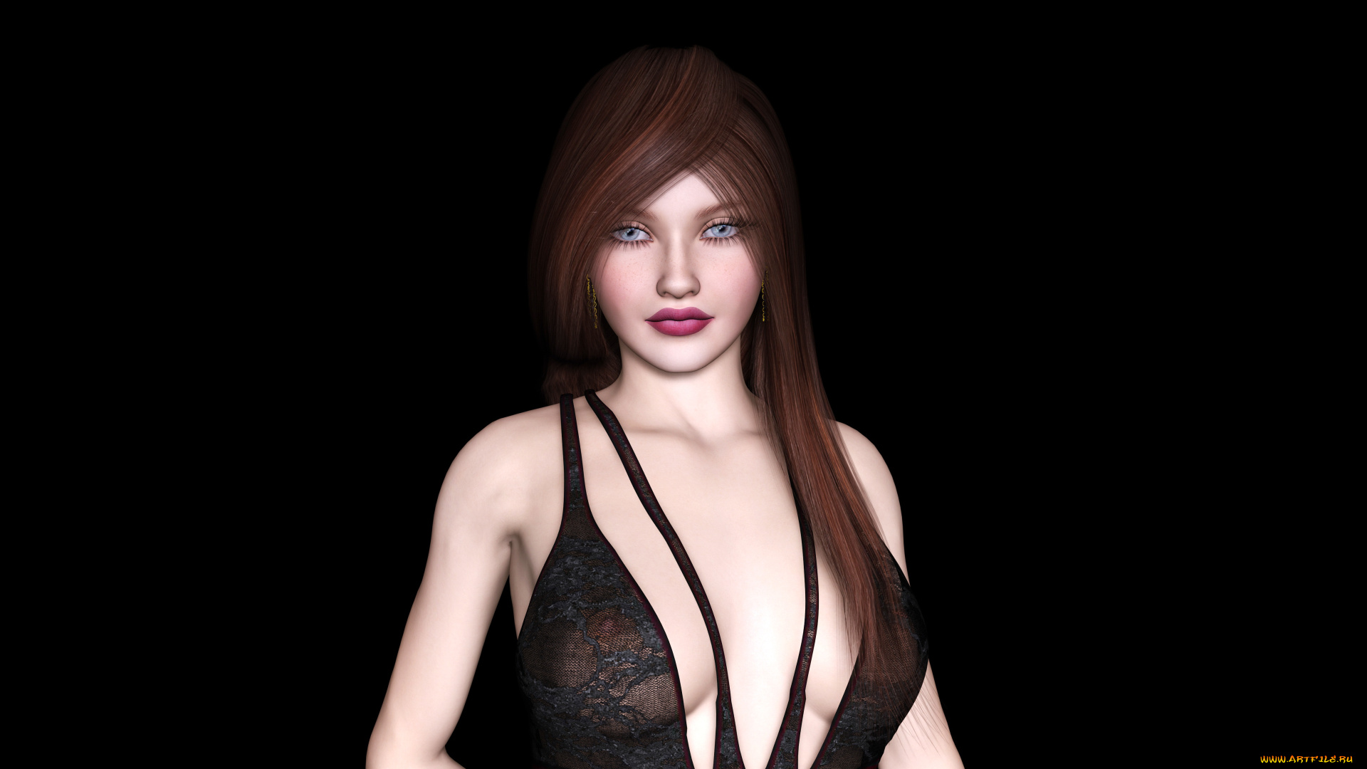 3д, графика, people, , люди, девушка, взгляд