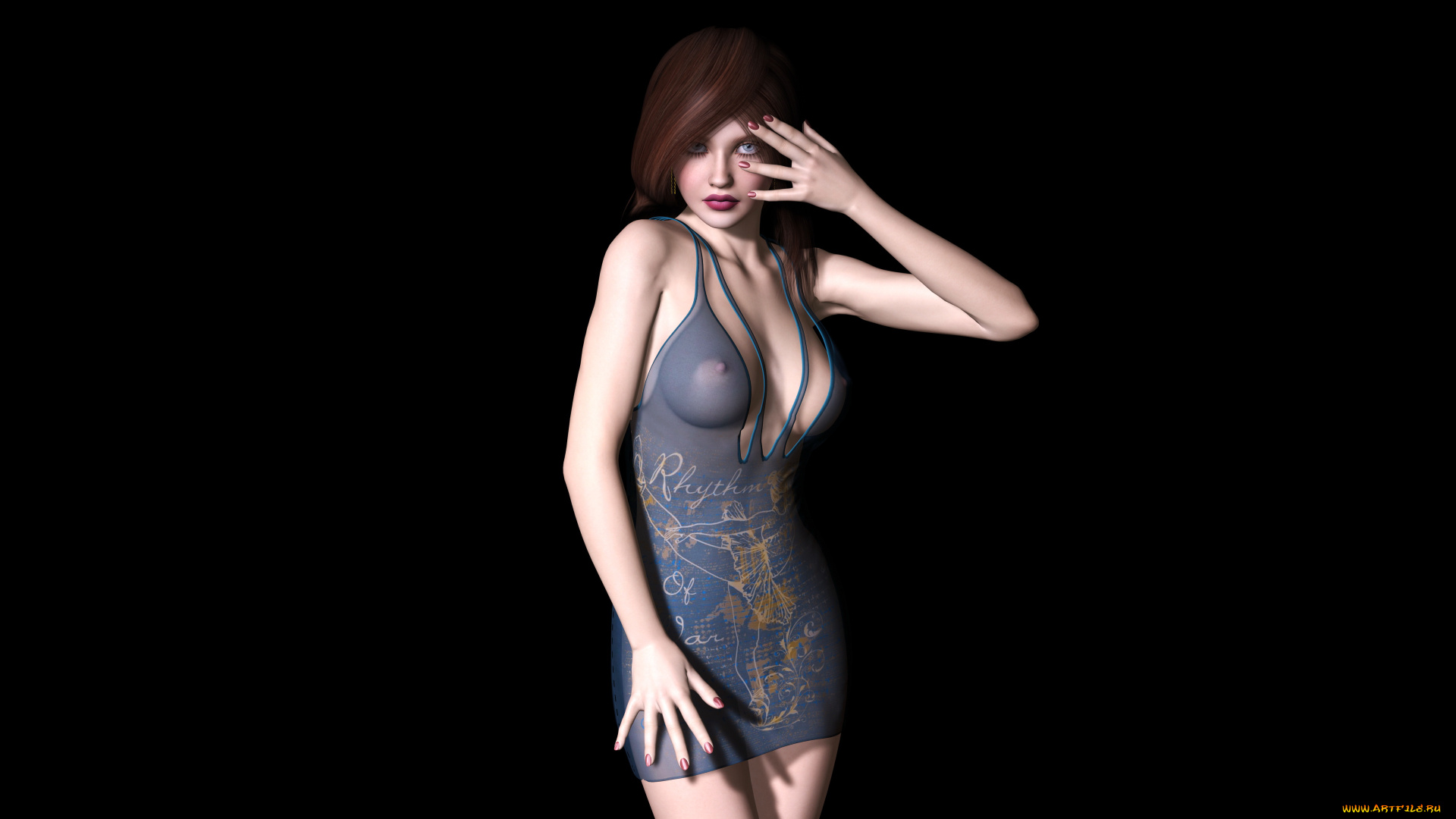 3д, графика, people, , люди, девушка, взгляд