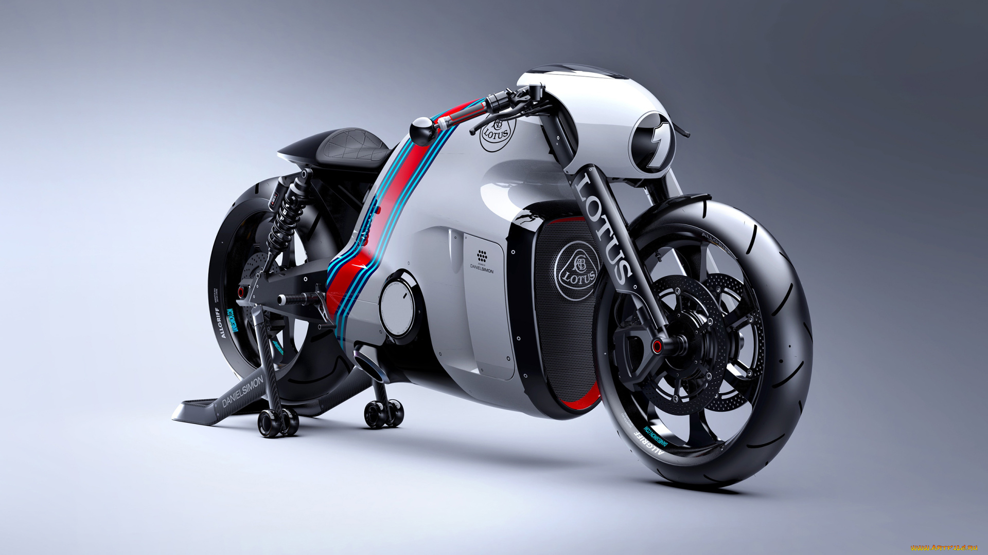 мотоциклы, 3d, lotus, 2014
