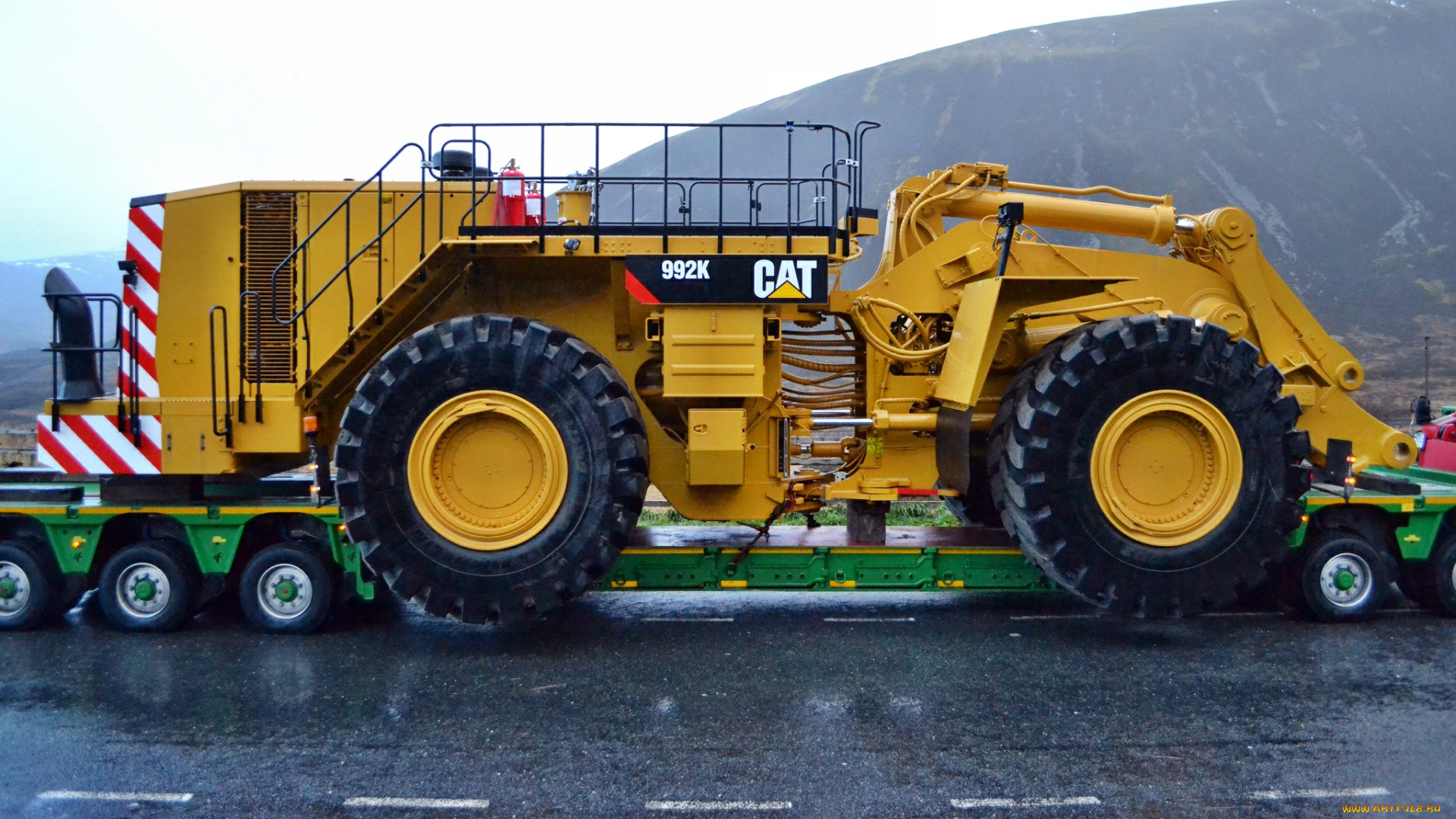 техника, строительная, техника, карьерный, тяжелый, самосвал, платформа