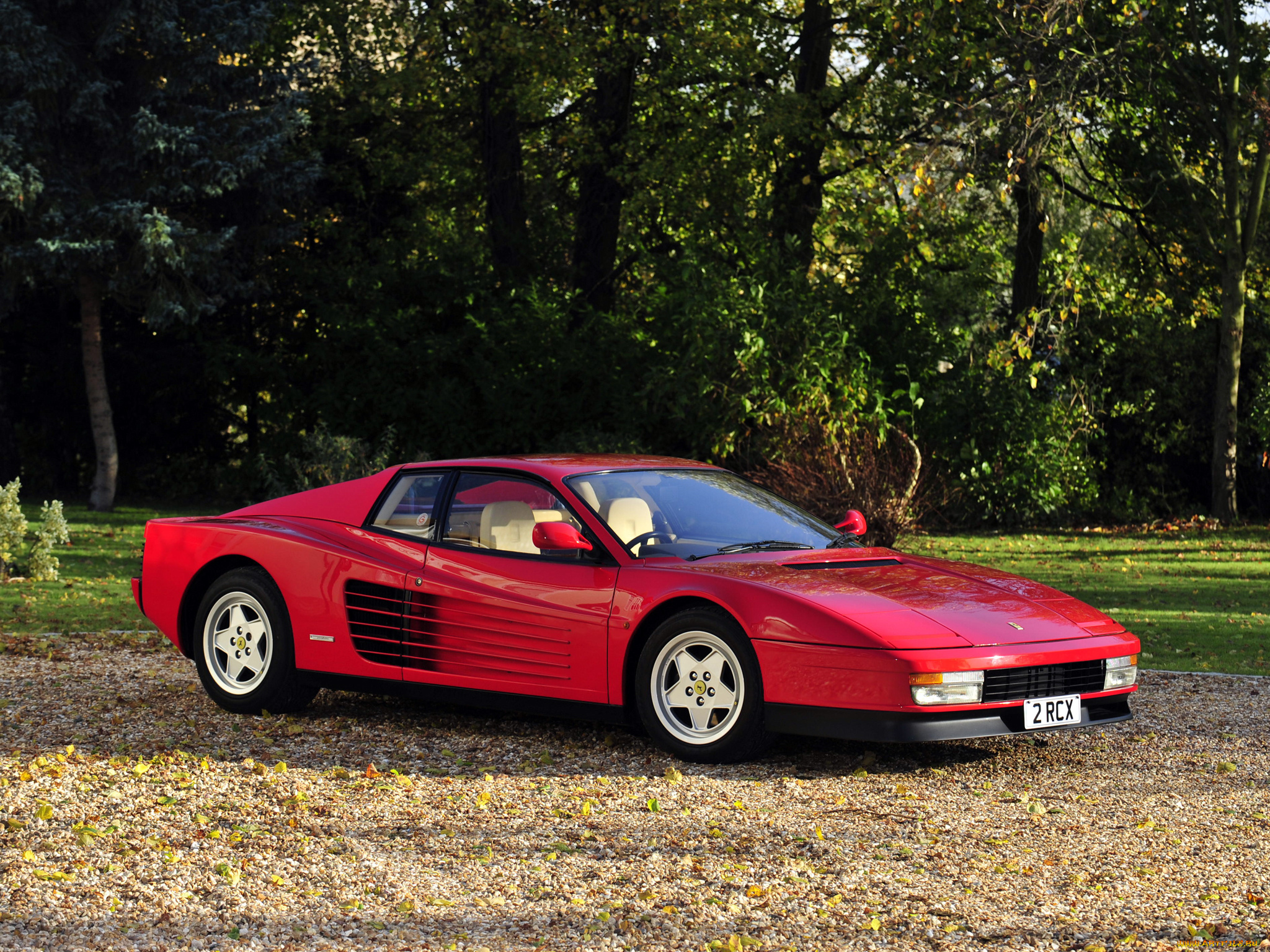 автомобили, ferrari, 1986, красный, uk-spec, testarossa
