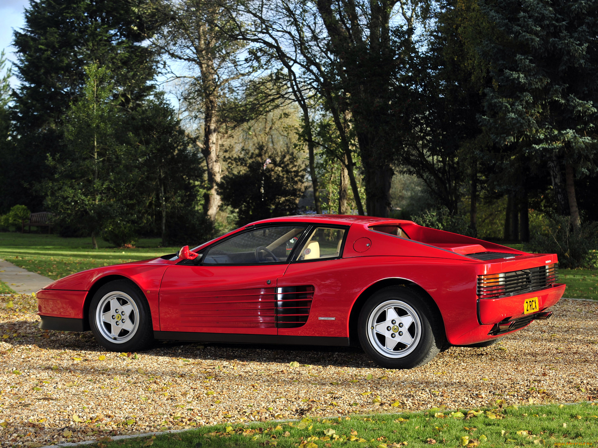 автомобили, ferrari, uk-spec, testarossa, красный, 1986