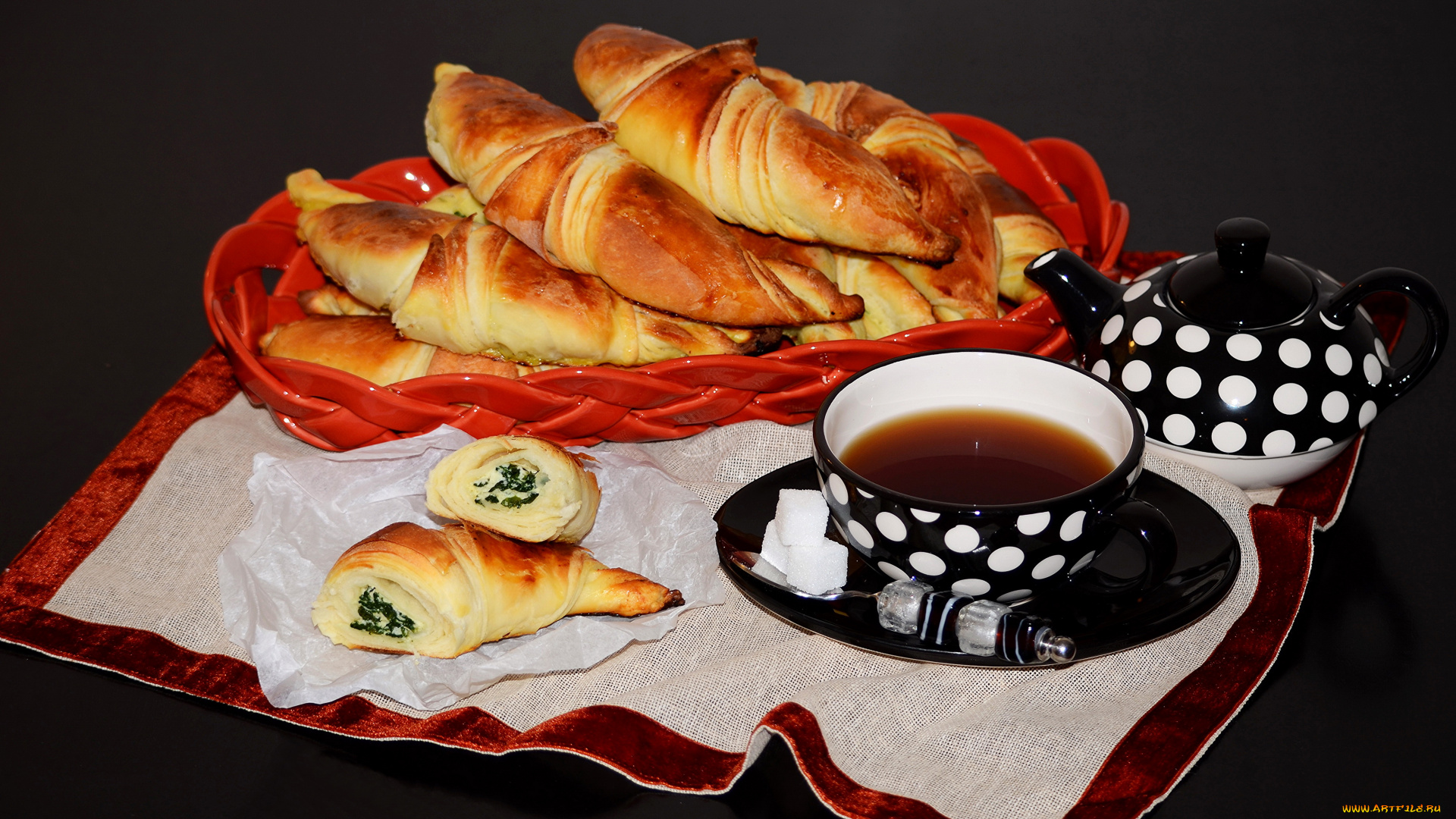 еда, хлеб, , выпечка, булочки, чашка, чай