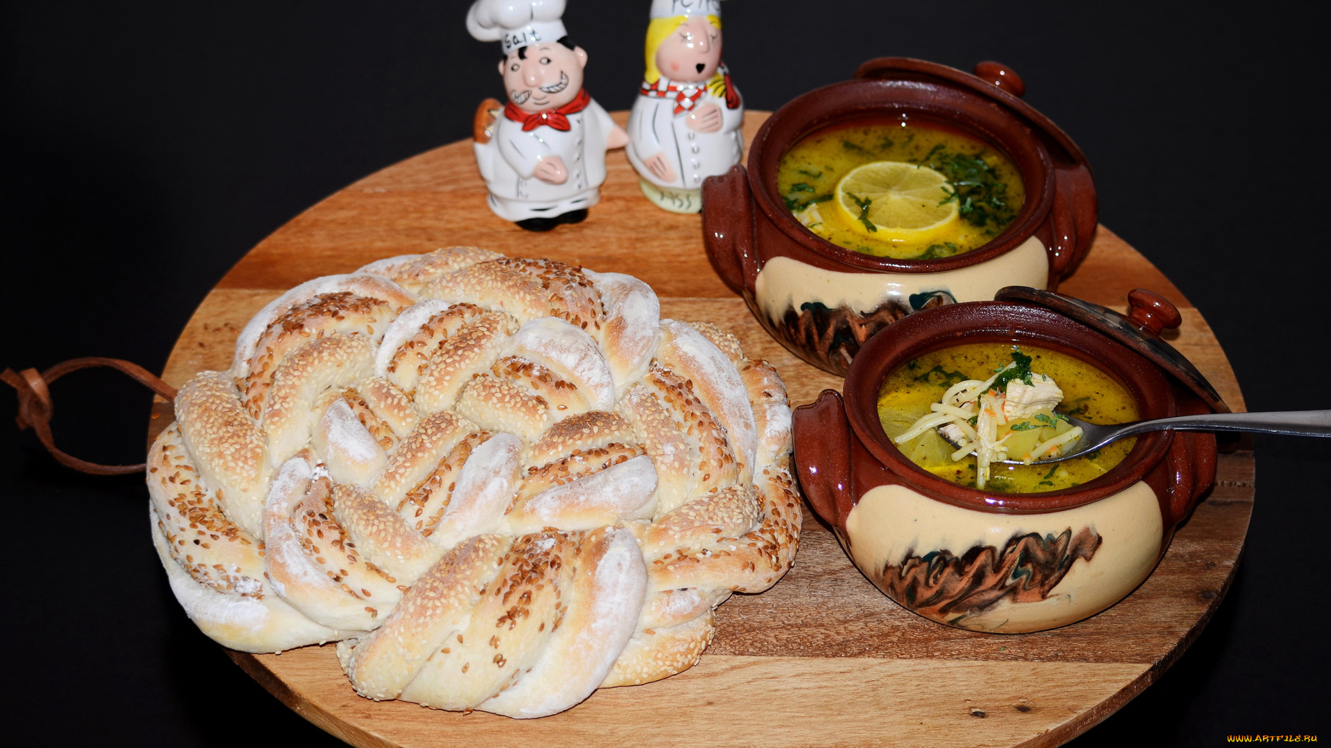 еда, первые, блюда, специи, калач, суп