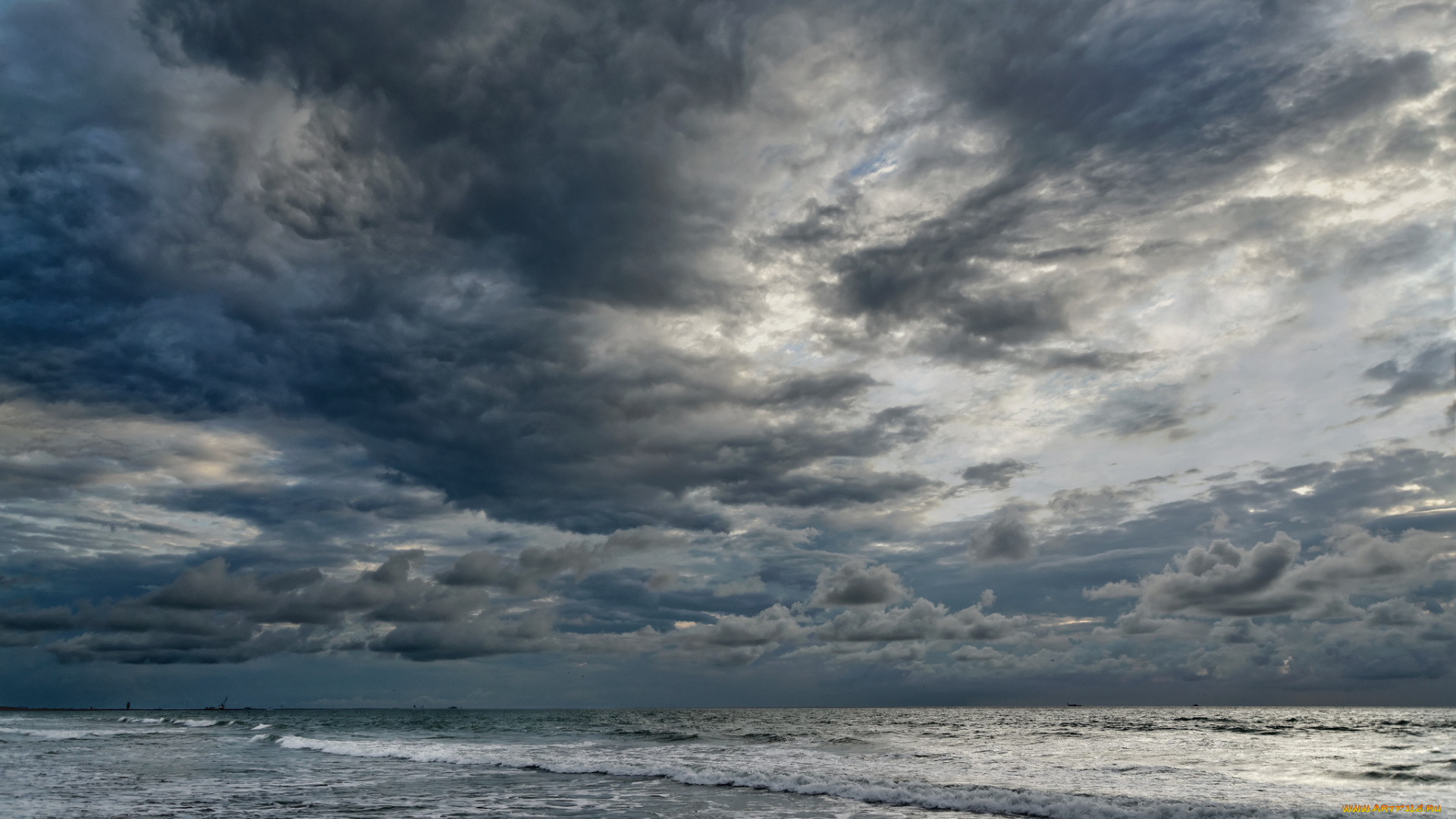 природа, моря, океаны, небо, облака, вода, море