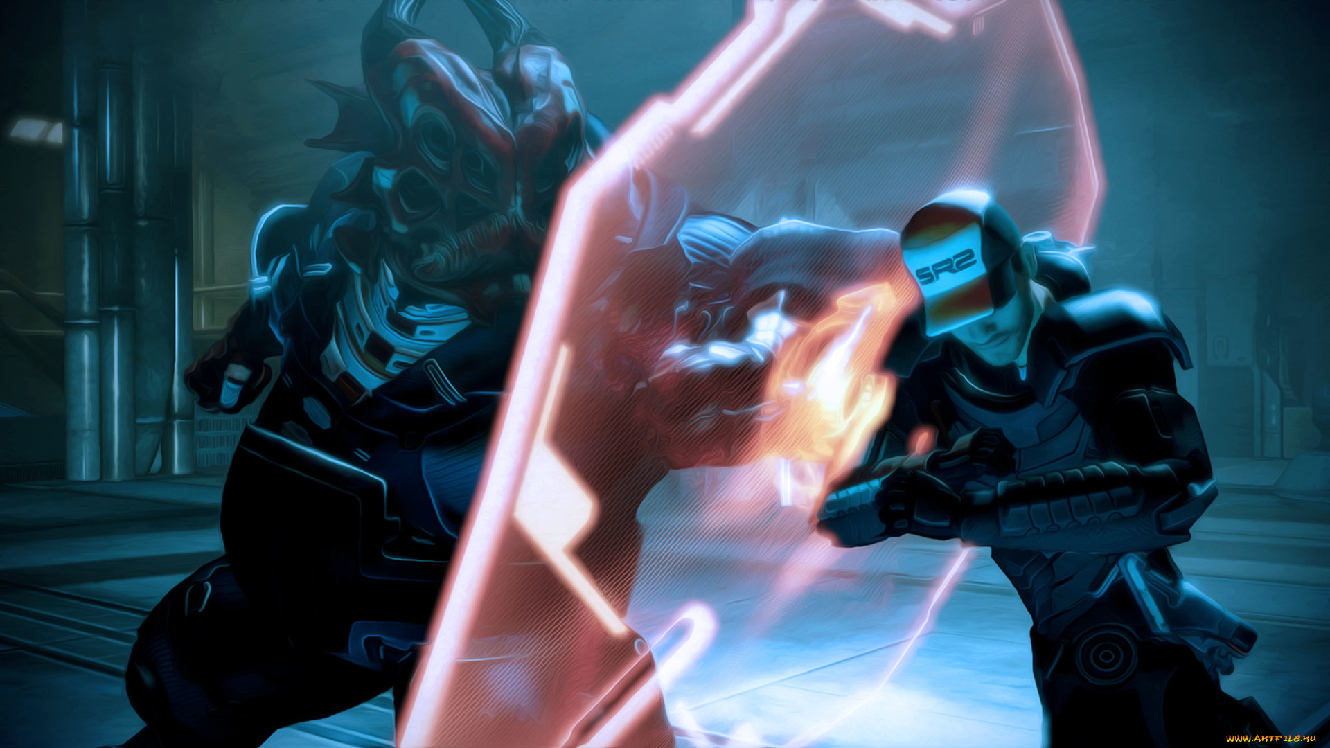 видео, игры, mass, effect, 2, мужчина, демон