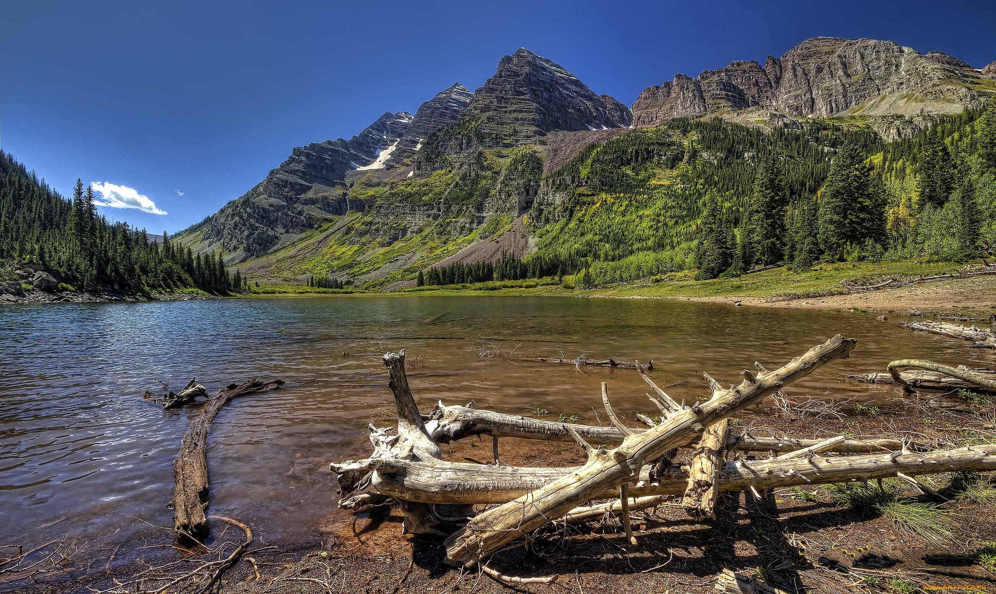 природа, реки, озера, река, лес, горы