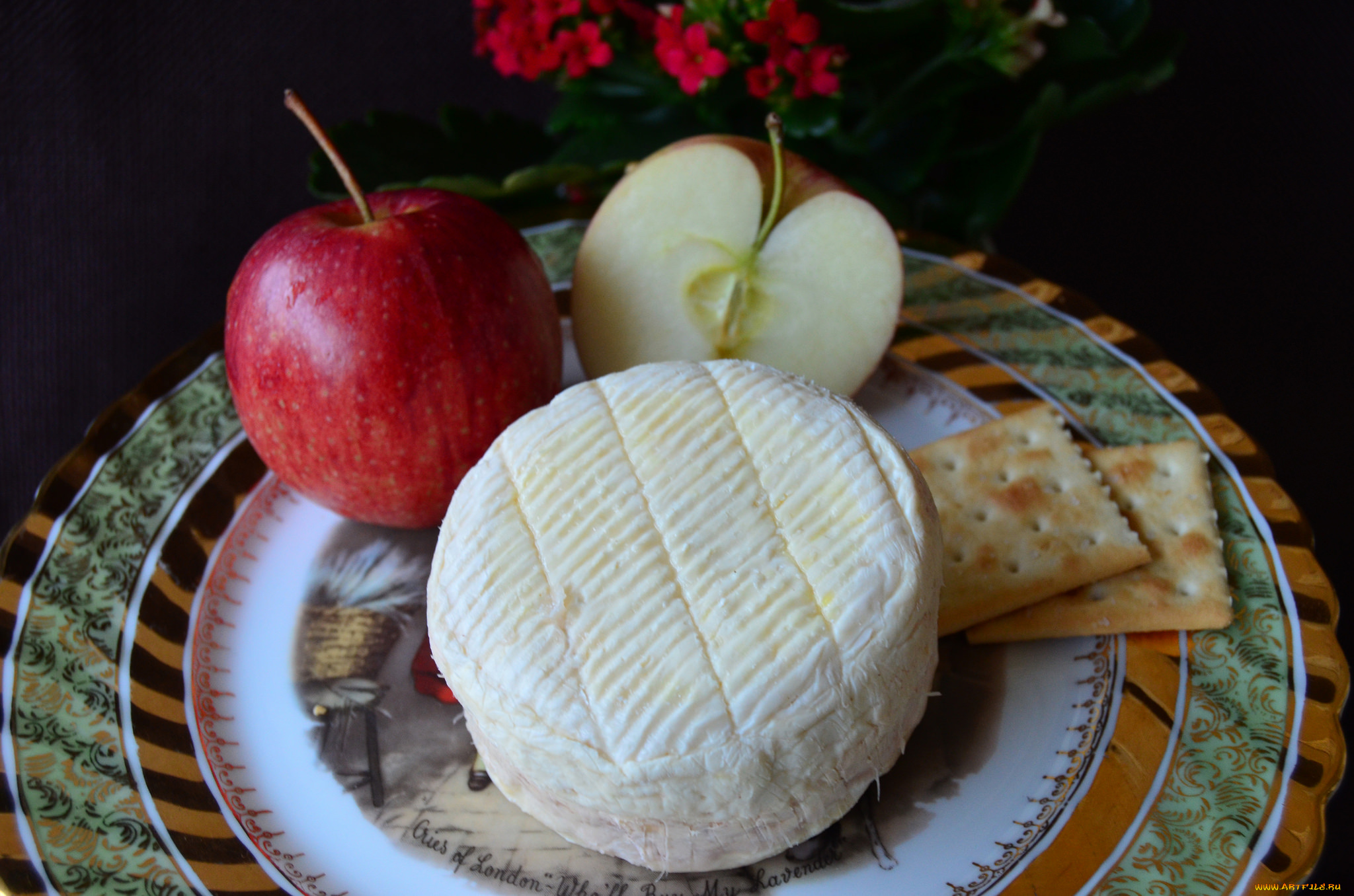 peque&, 241, o, camembert, relleno, de, manzana, , canela, y, caramelo, еда, сырные, изделия, сыр