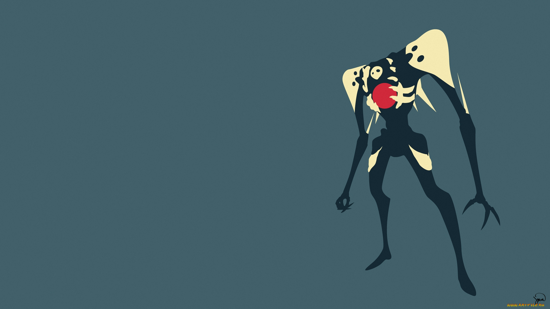 аниме, evangelion, angel, монстр, ангел