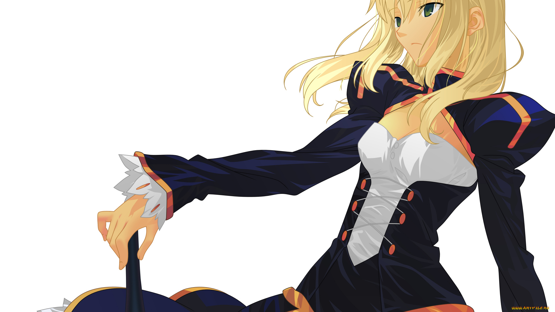 аниме, fate, stay, night, сейбер