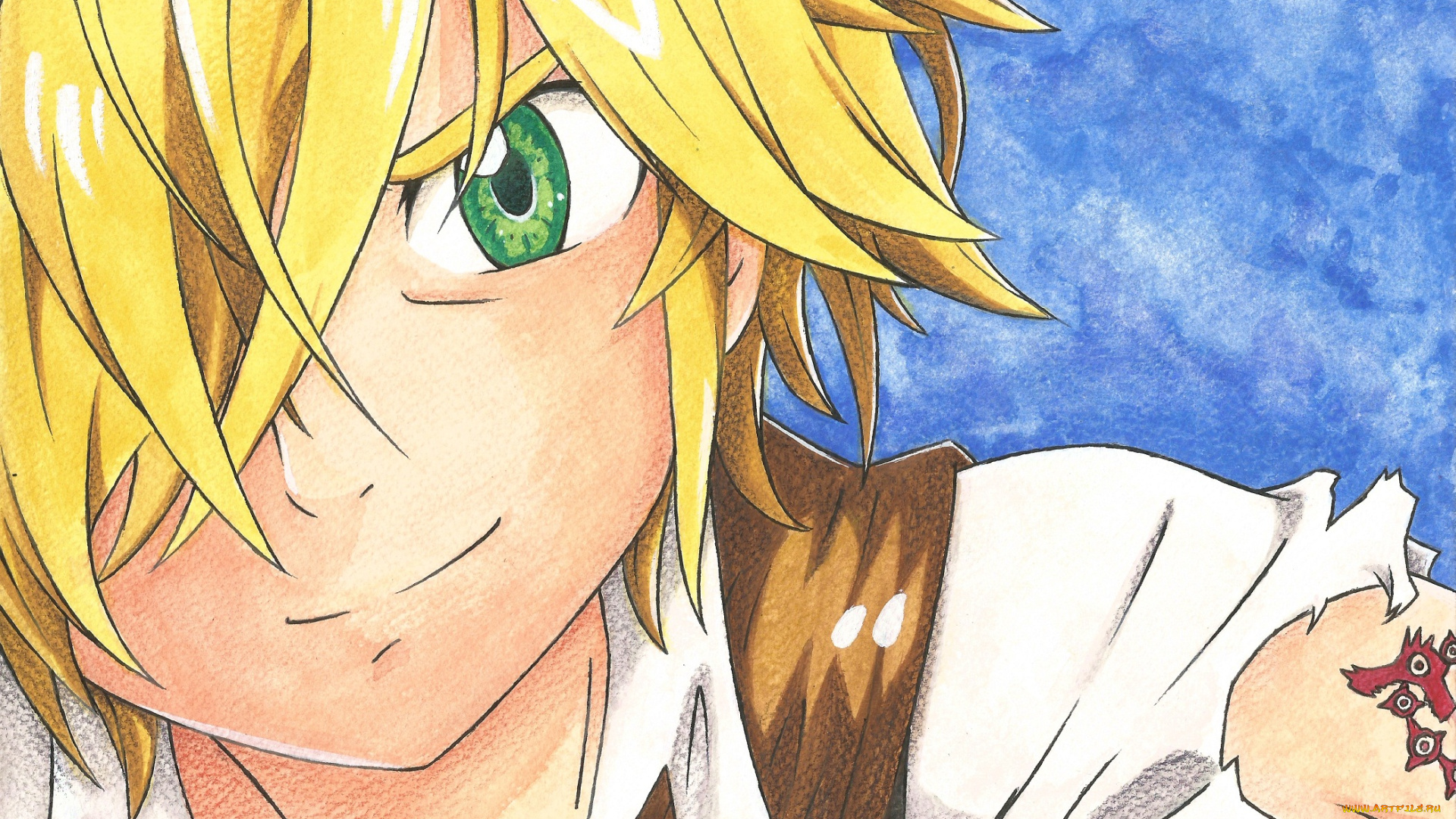 аниме, nanatsu, no, taizai, мелиодас