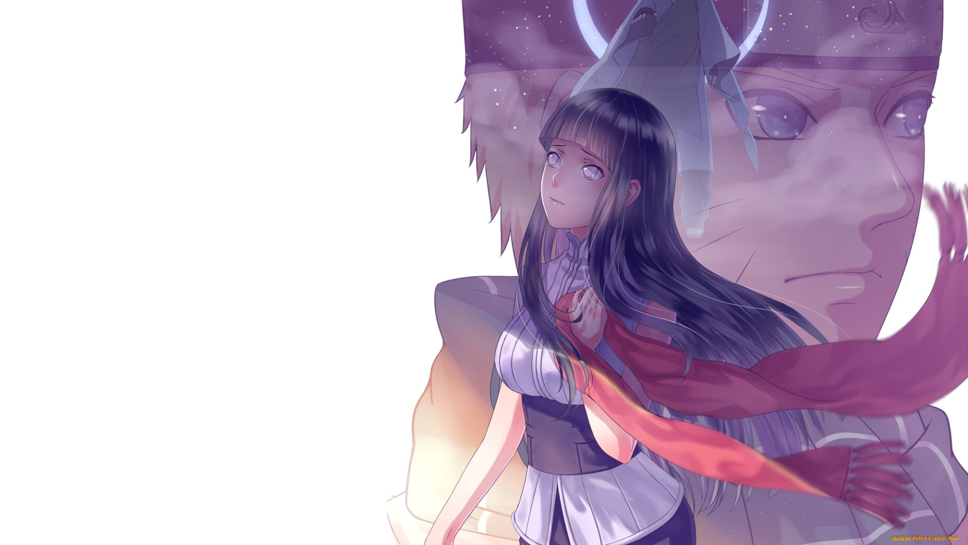 аниме, naruto, фильм, 9, пара, наруто, хината, арт