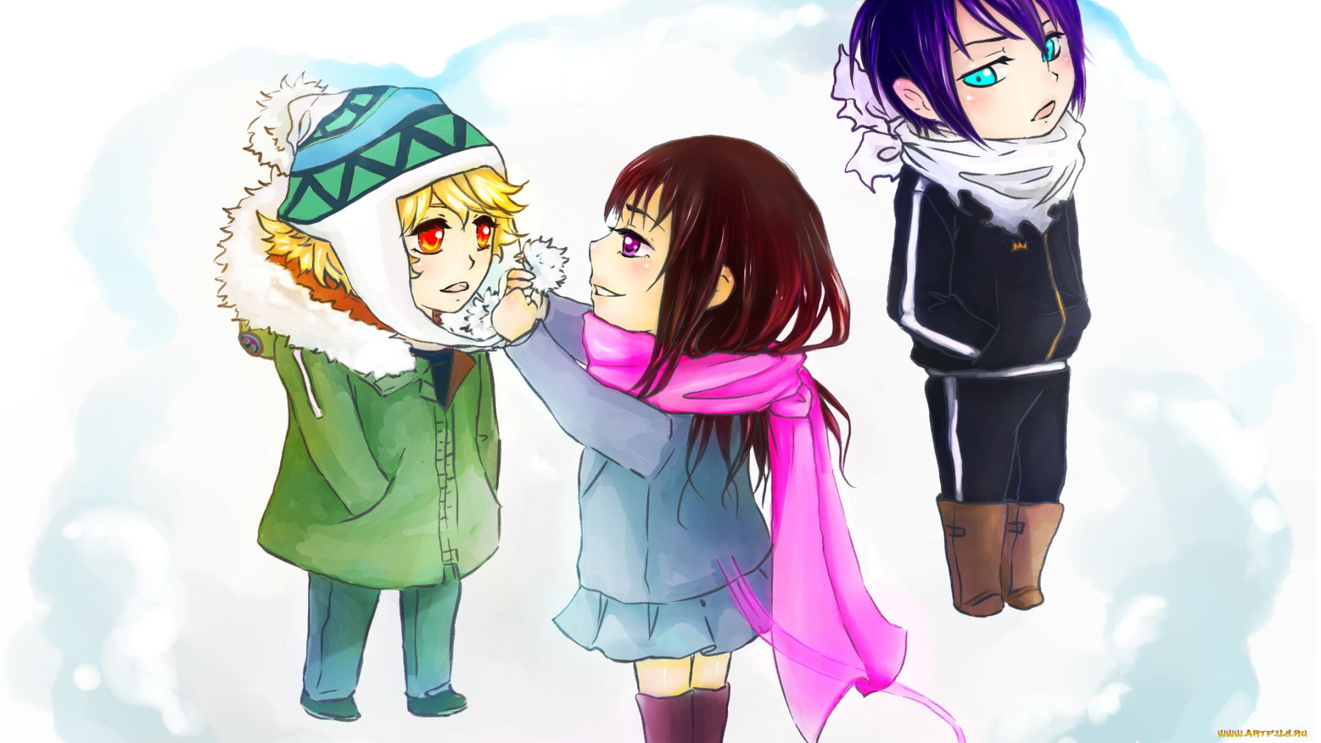 аниме, noragami, бездомный, бог