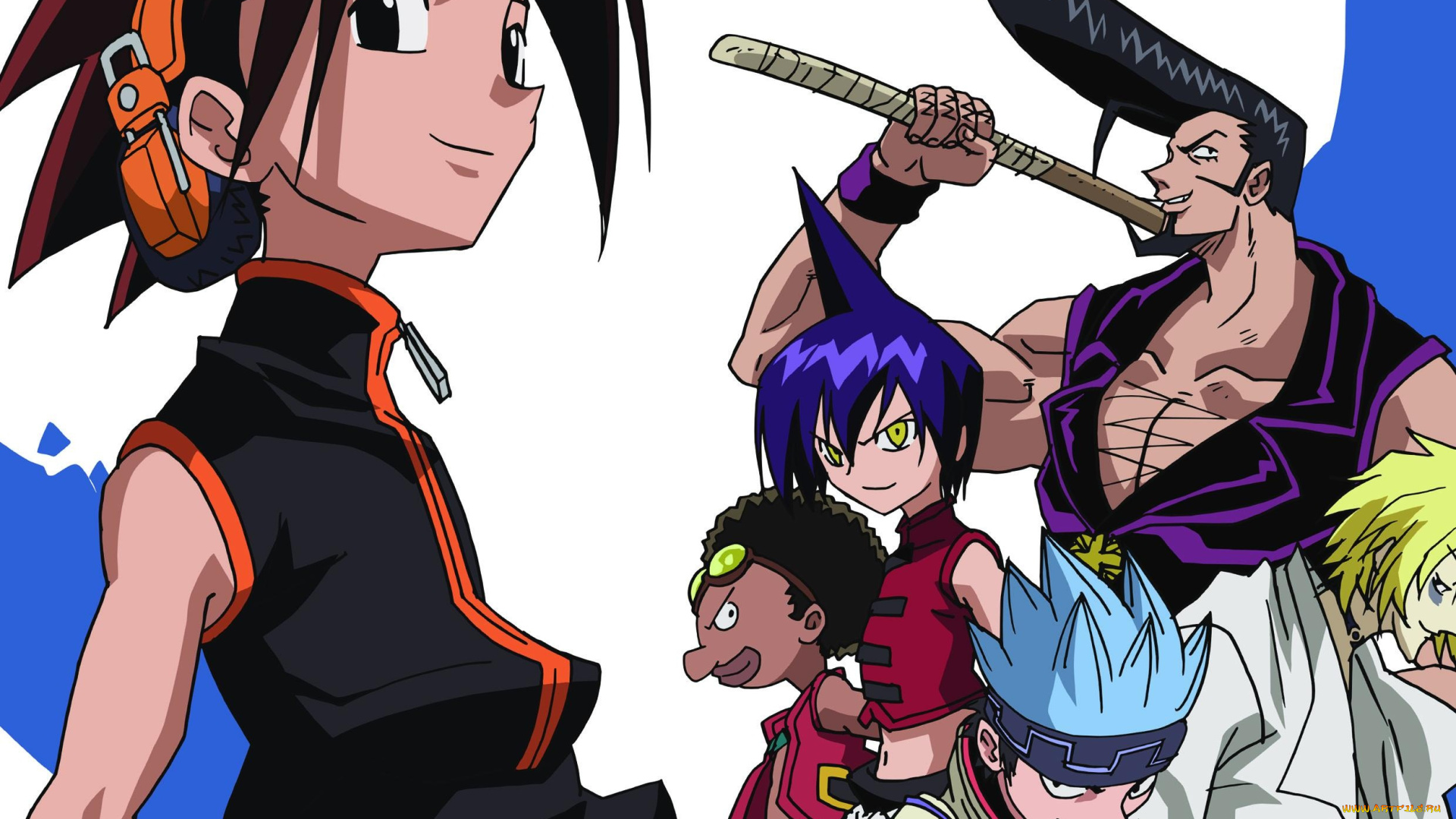 аниме, shaman, king, король, шаман