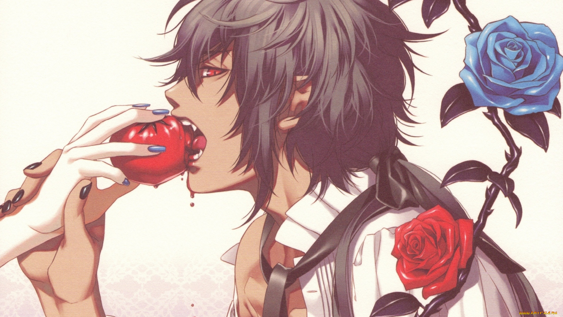 аниме, unknown, , другое, парень, рука, арт