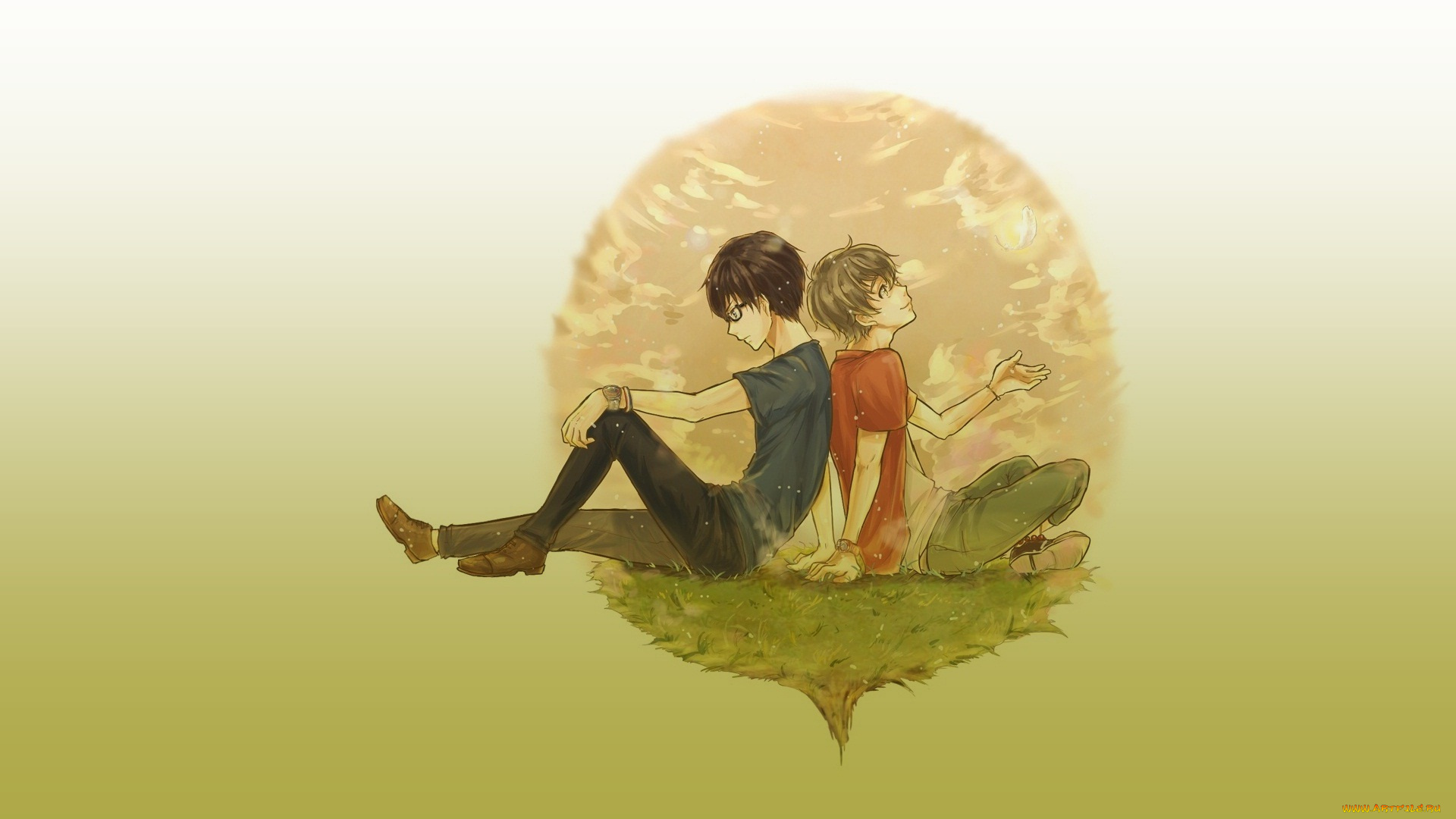 аниме, zankyou, no, terror, парни