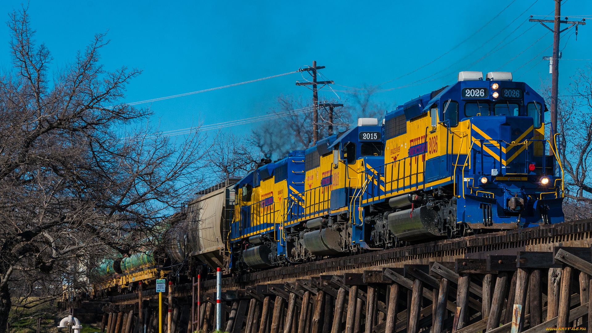 техника, поезда, рельсы, локомотив, состав