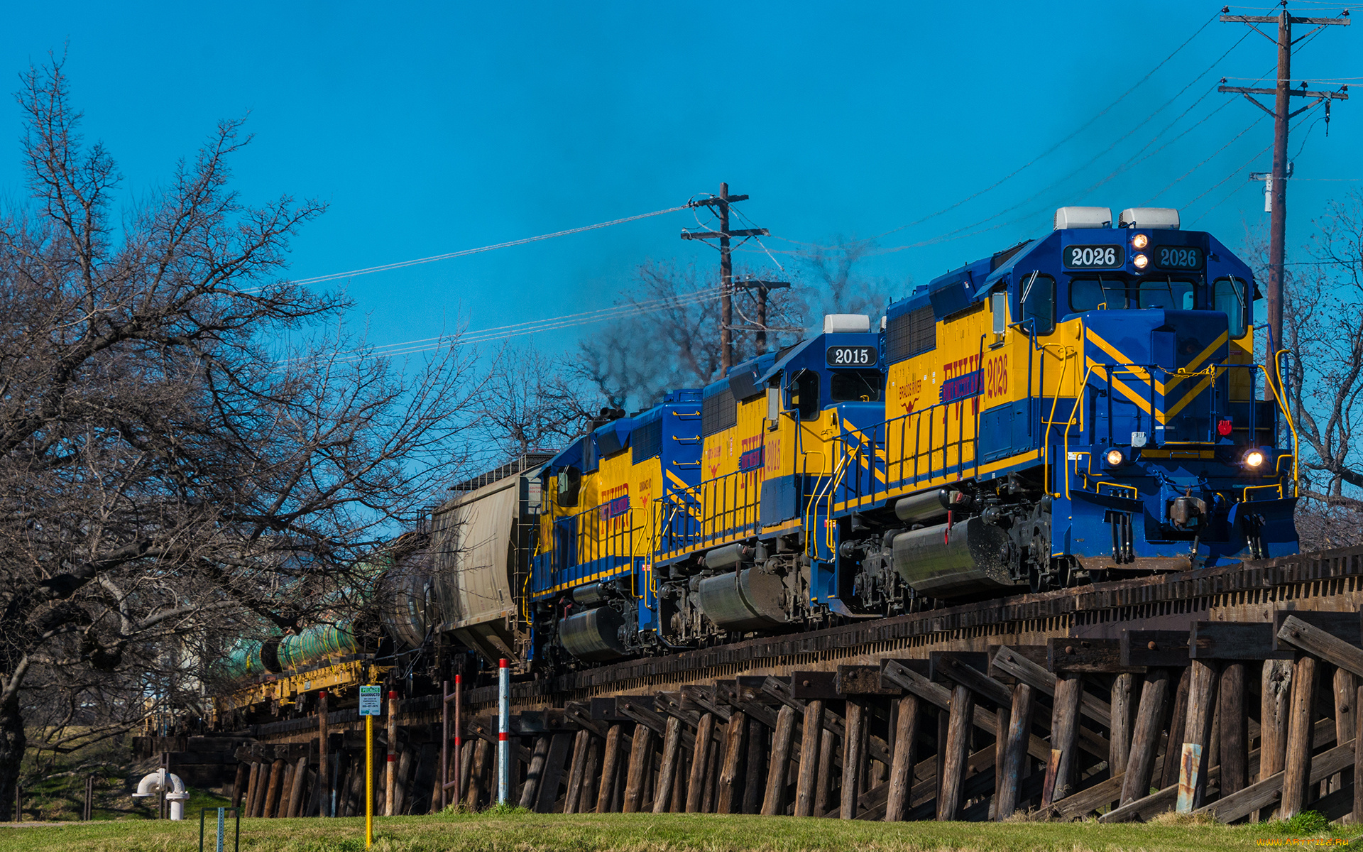 техника, поезда, рельсы, локомотив, состав