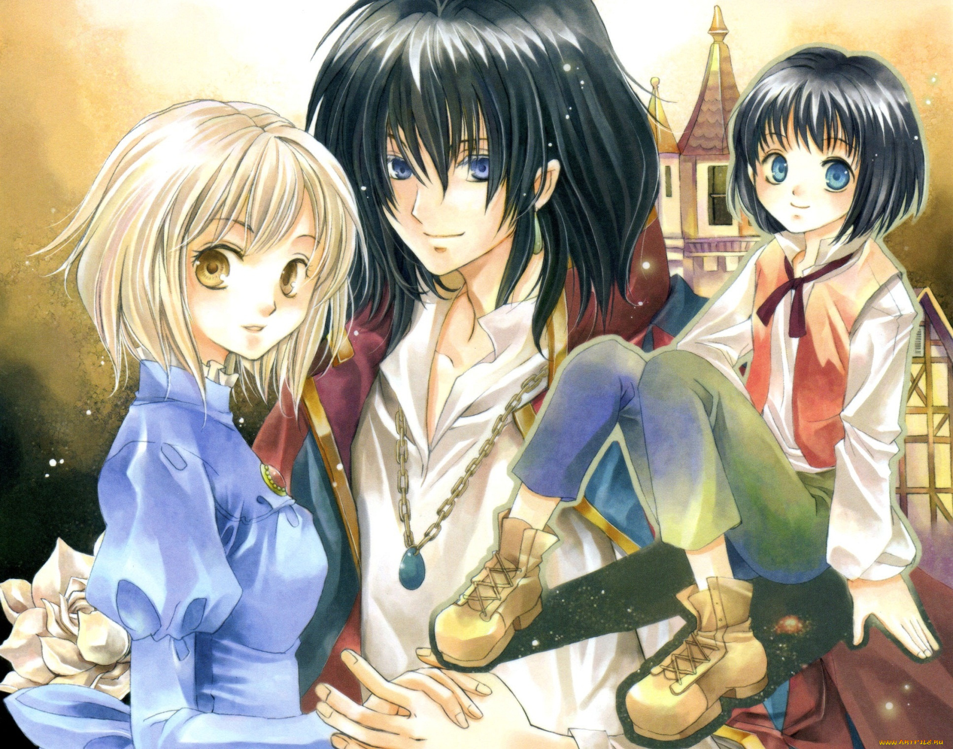 аниме, howl`s, moving, castle, ходячий, замок, арт