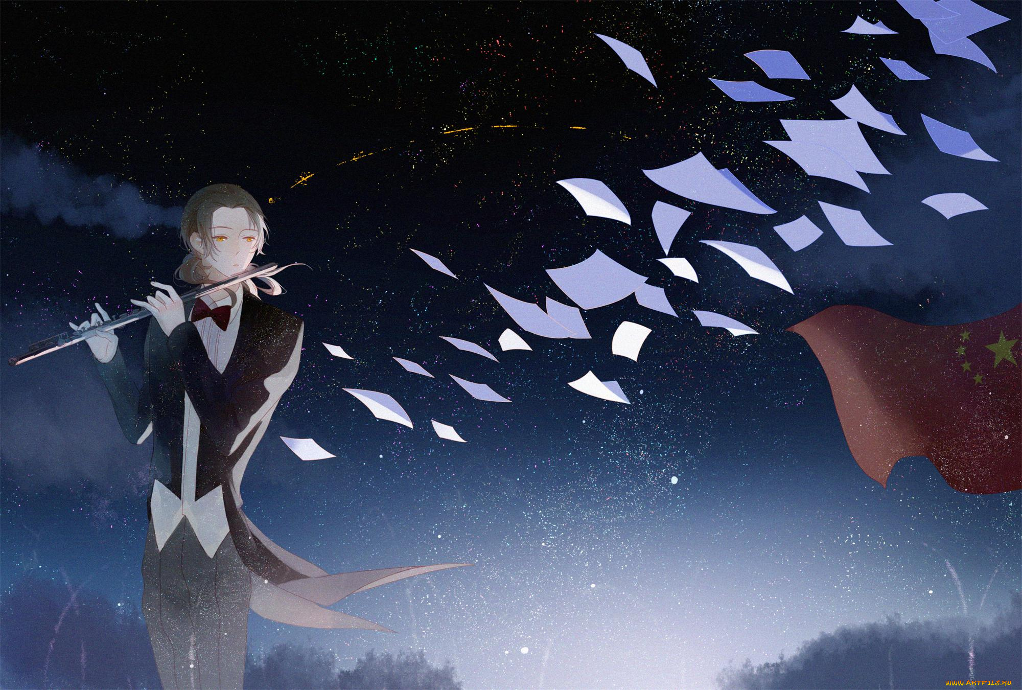 аниме, hetalia, , axis, powers, mr, cloud, china, axis, powers