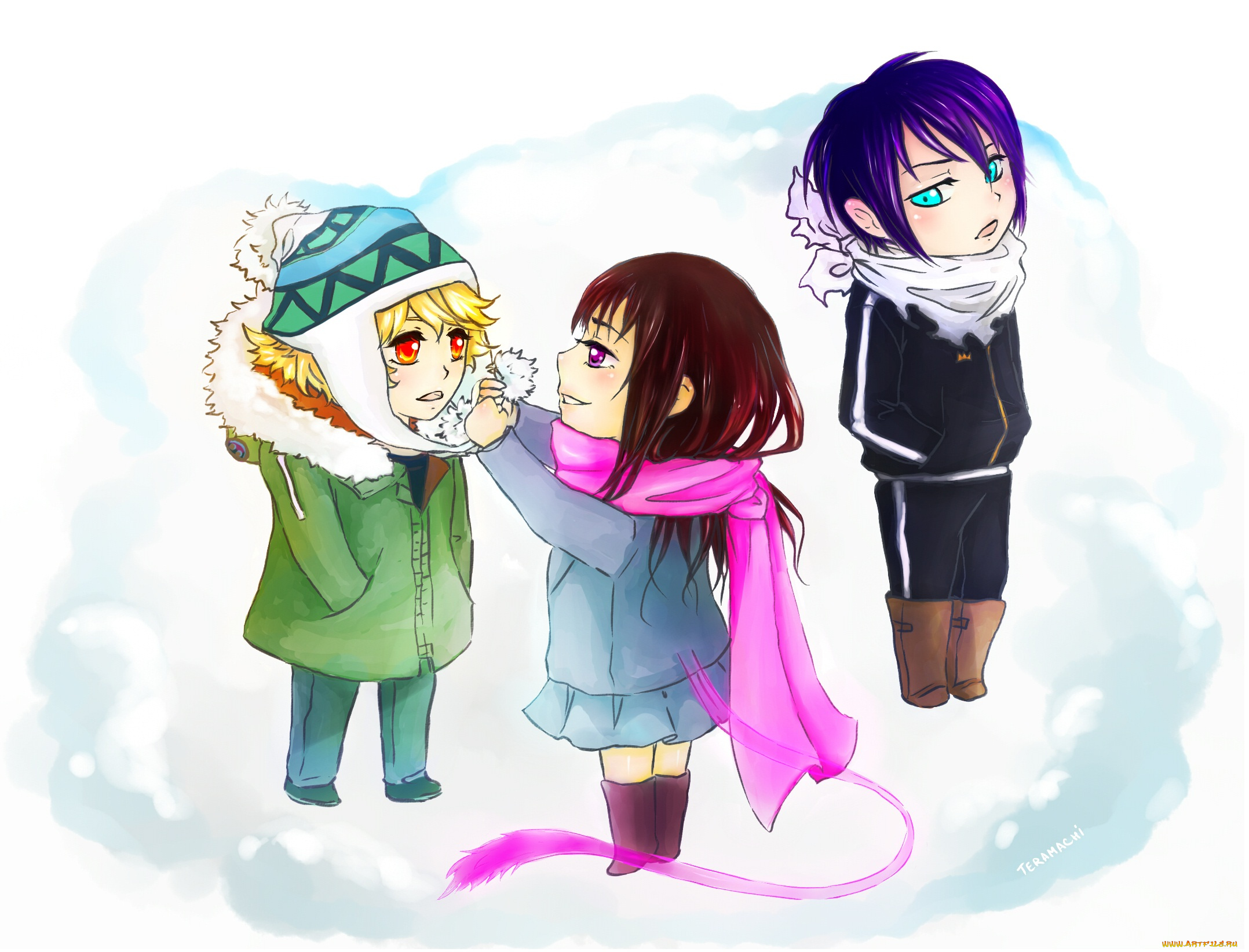 аниме, noragami, бездомный, бог