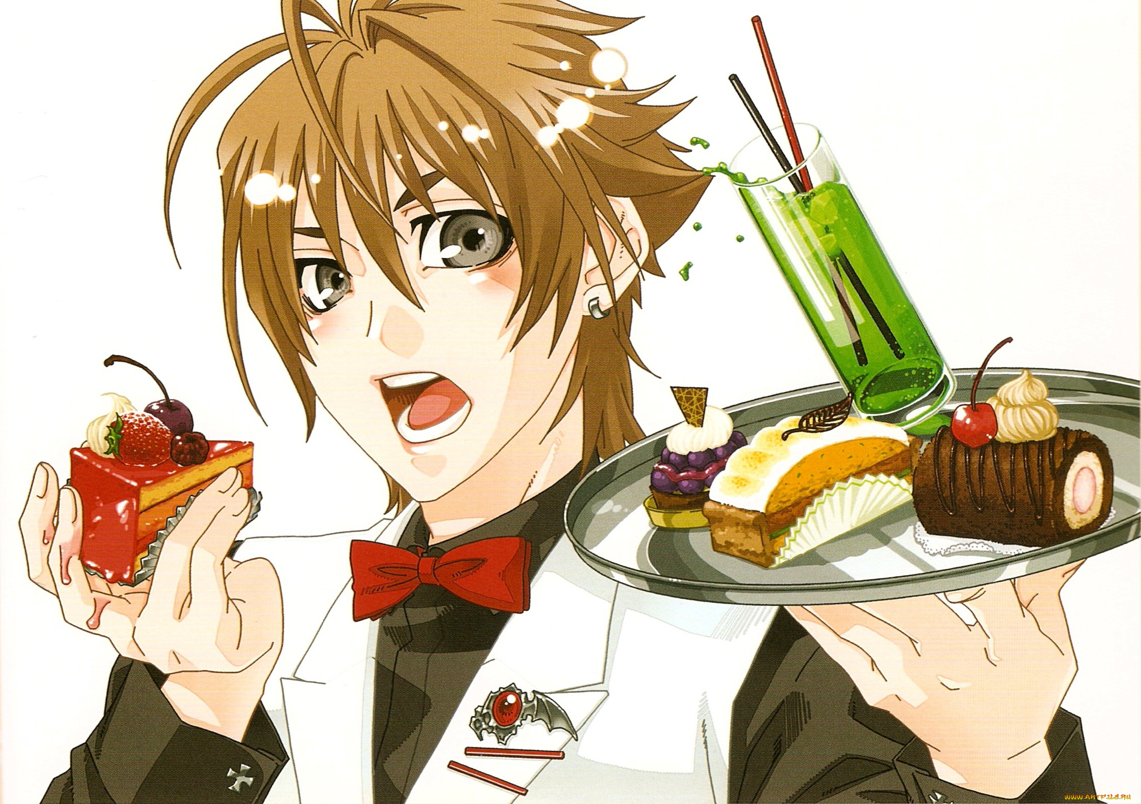 аниме, monochrome, factor, монохромный, фактор