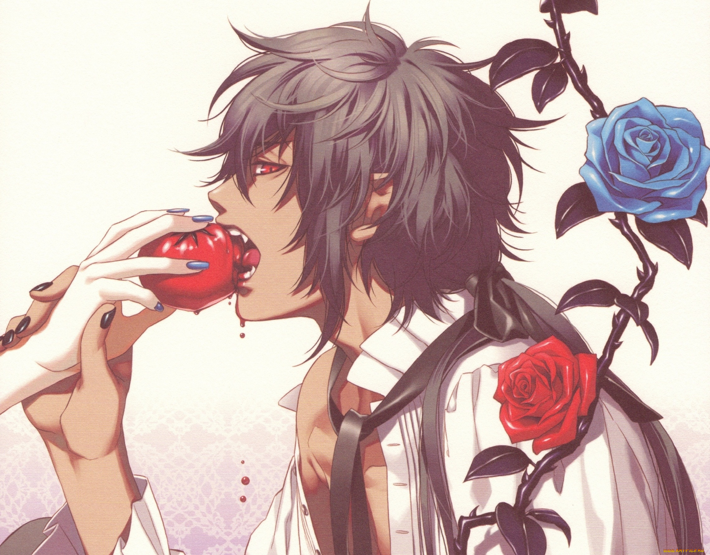 аниме, unknown, , другое, парень, рука, арт