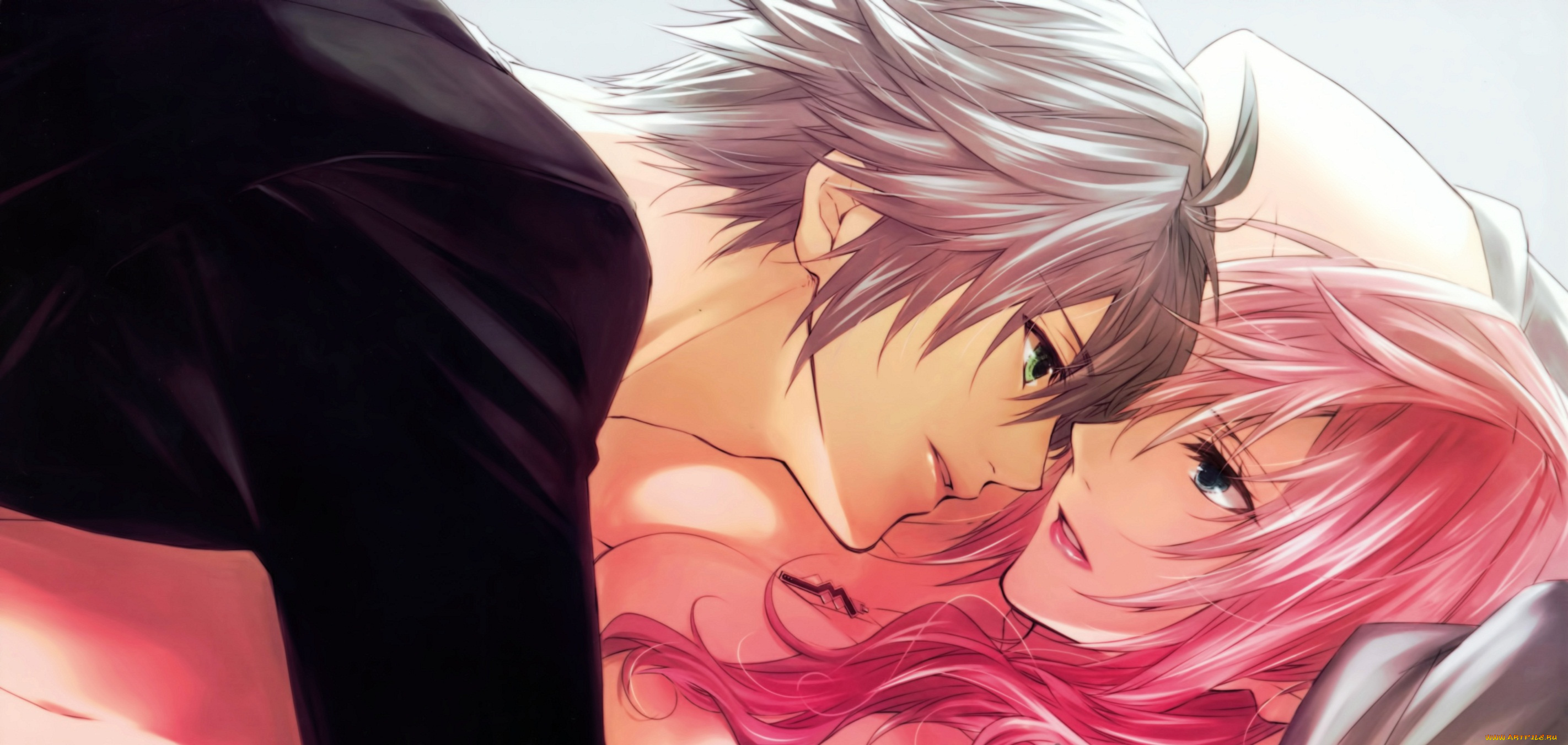 аниме, final, fantasy, девушка, парень, эротика, арт, пара