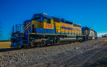 Картинка техника поезда рельсы локомотив состав