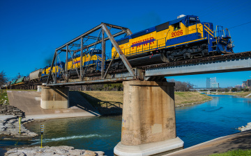 Картинка техника поезда рельсы локомотив состав