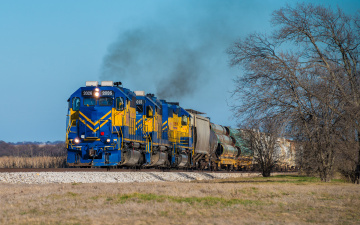 Картинка техника поезда рельсы локомотив состав