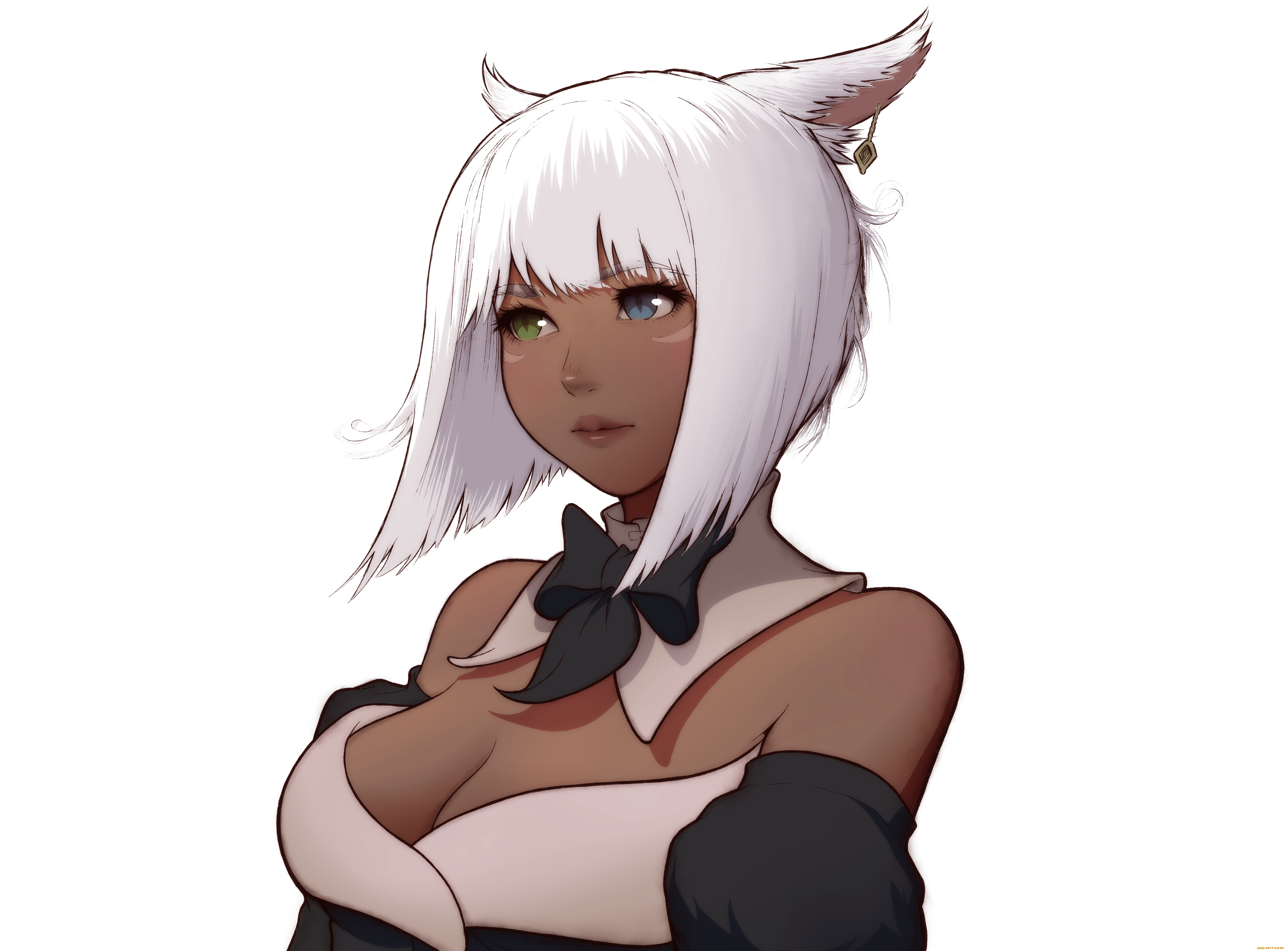 аниме, final, fantasy, арт, фон, девушка