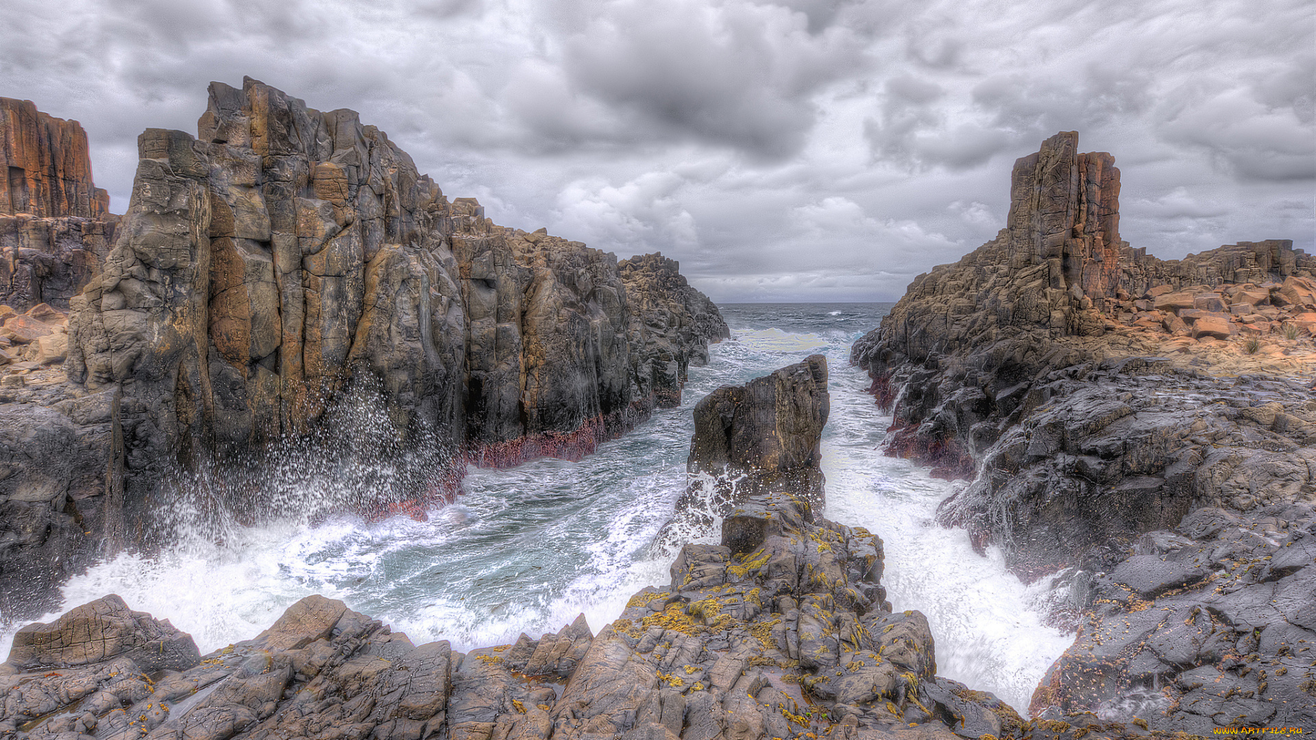 природа, побережье, берег, море