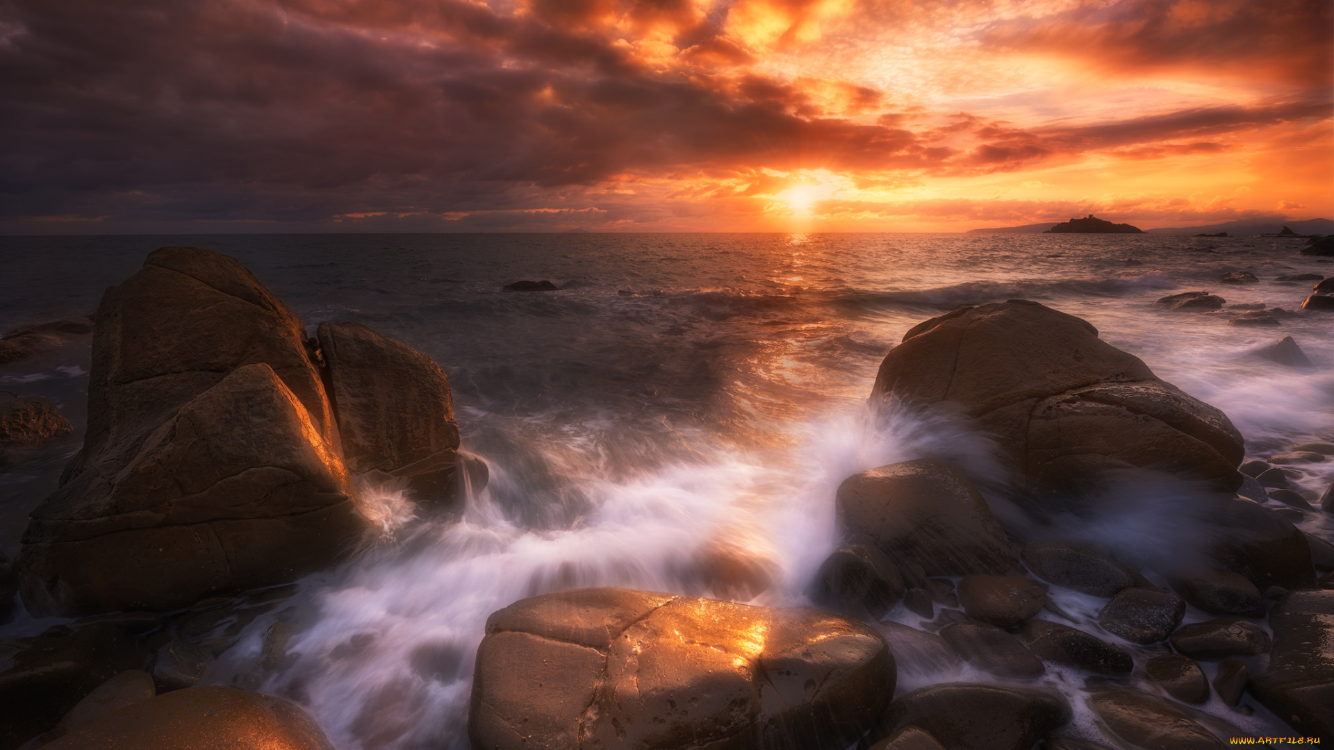 природа, побережье, берег, море