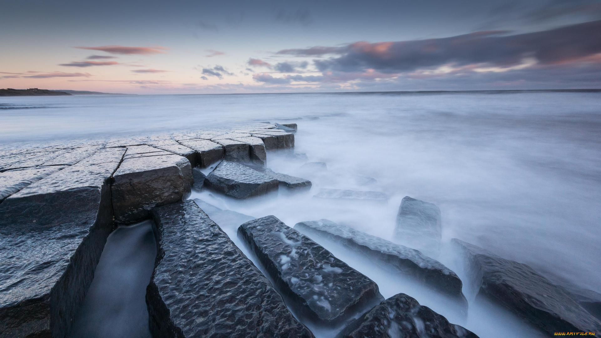 природа, побережье, нортумберленд, северное, море, морской, пейзаж