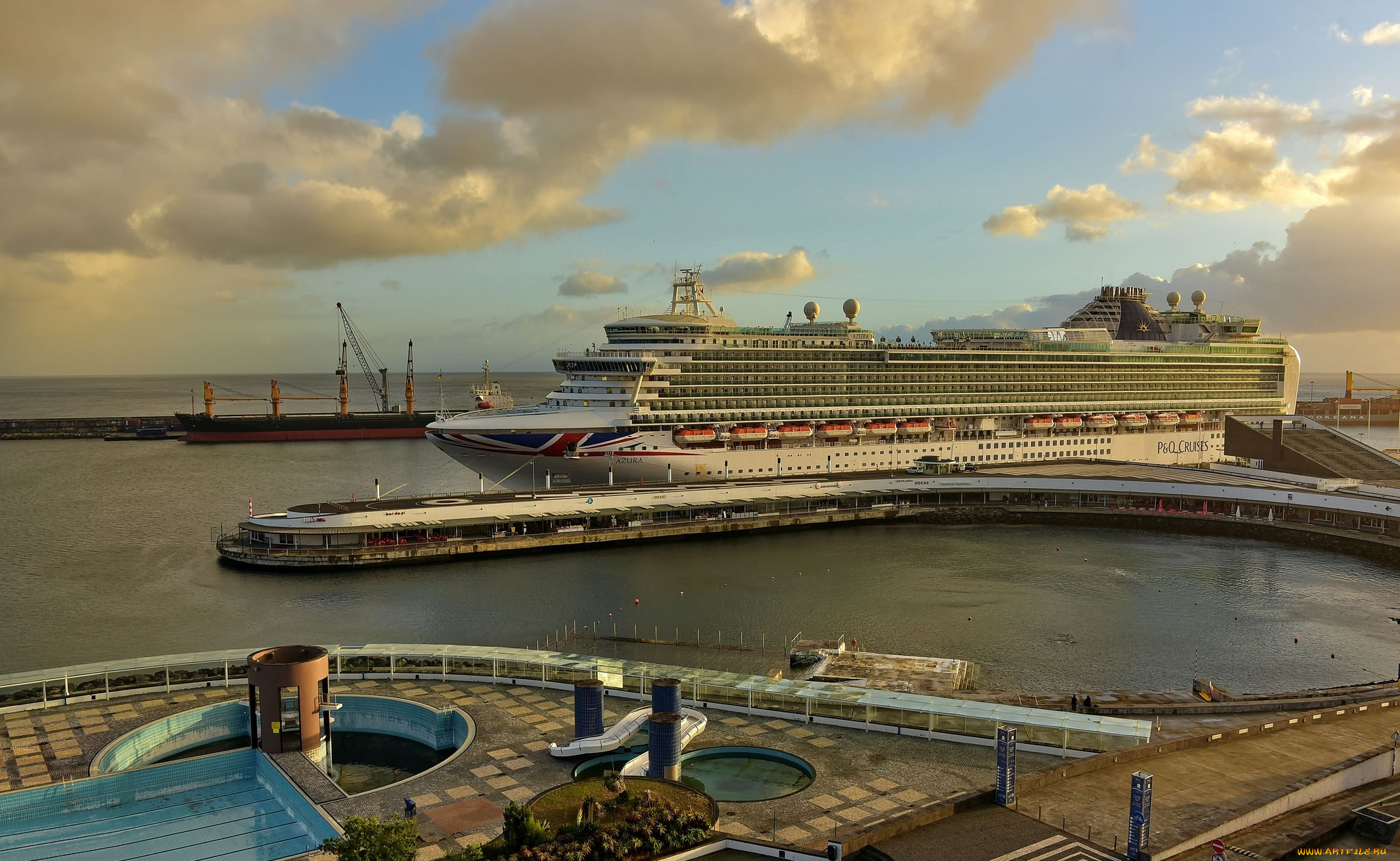 azura, корабли, лайнеры, лайнер, круиз