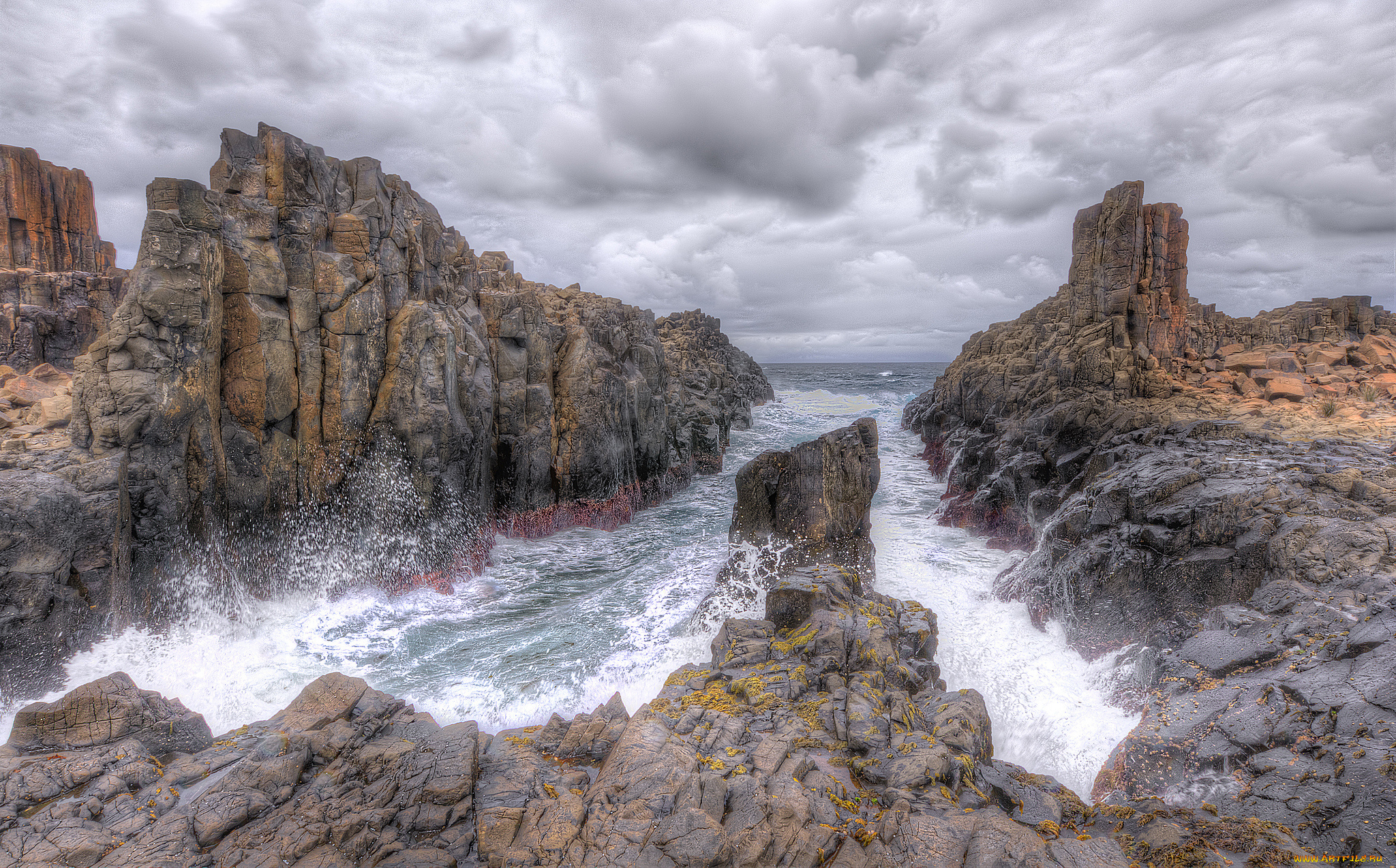 природа, побережье, берег, море