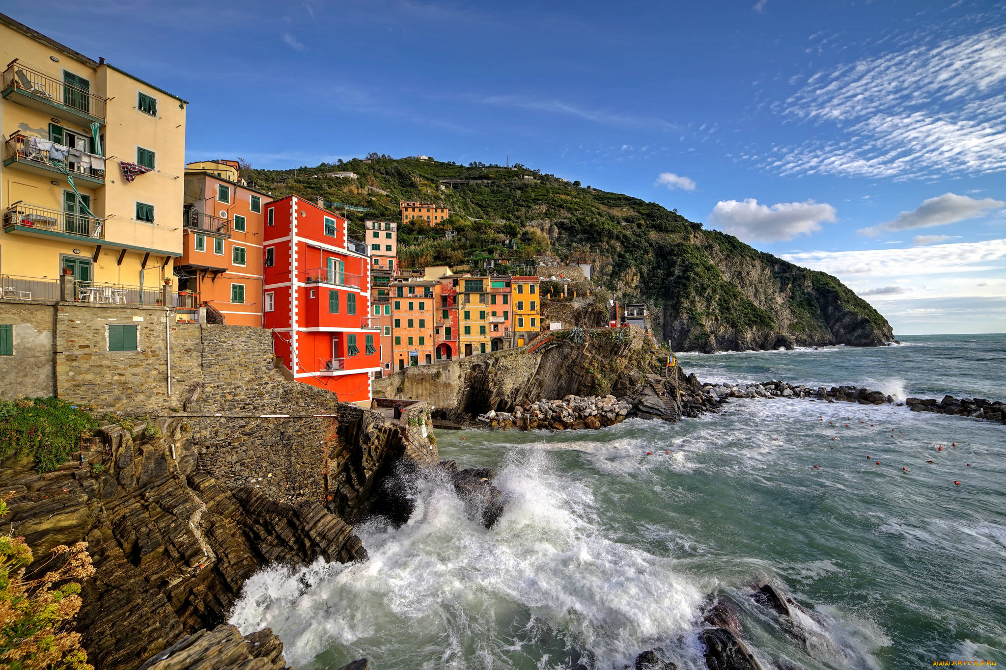 cinque, terre, la, spezia, italy, города, -, пейзажи, побережье