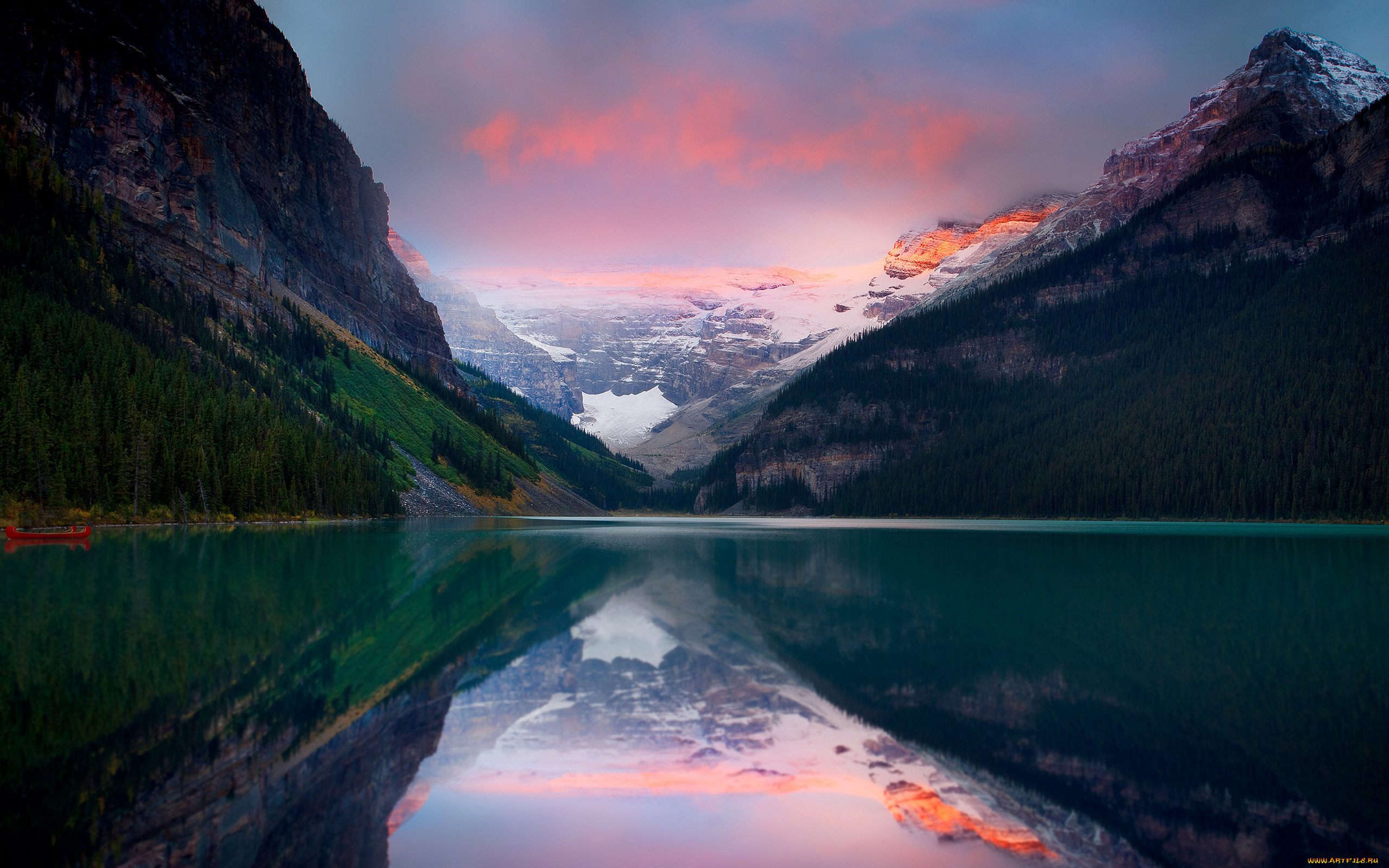 природа, реки, озера, закат, вода, скалы, озеро, вечер, горы, облака