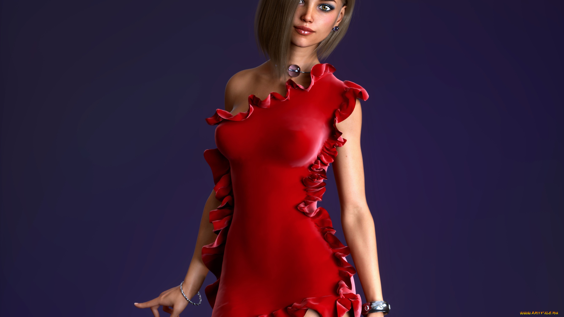 3д, графика, люди, , people, девушка, взгляд, фон