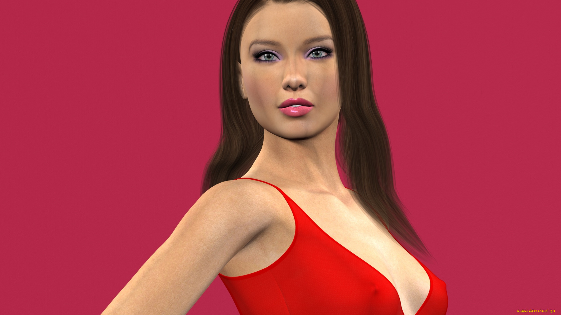 3д, графика, люди, , people, взгляд, девушка, фон