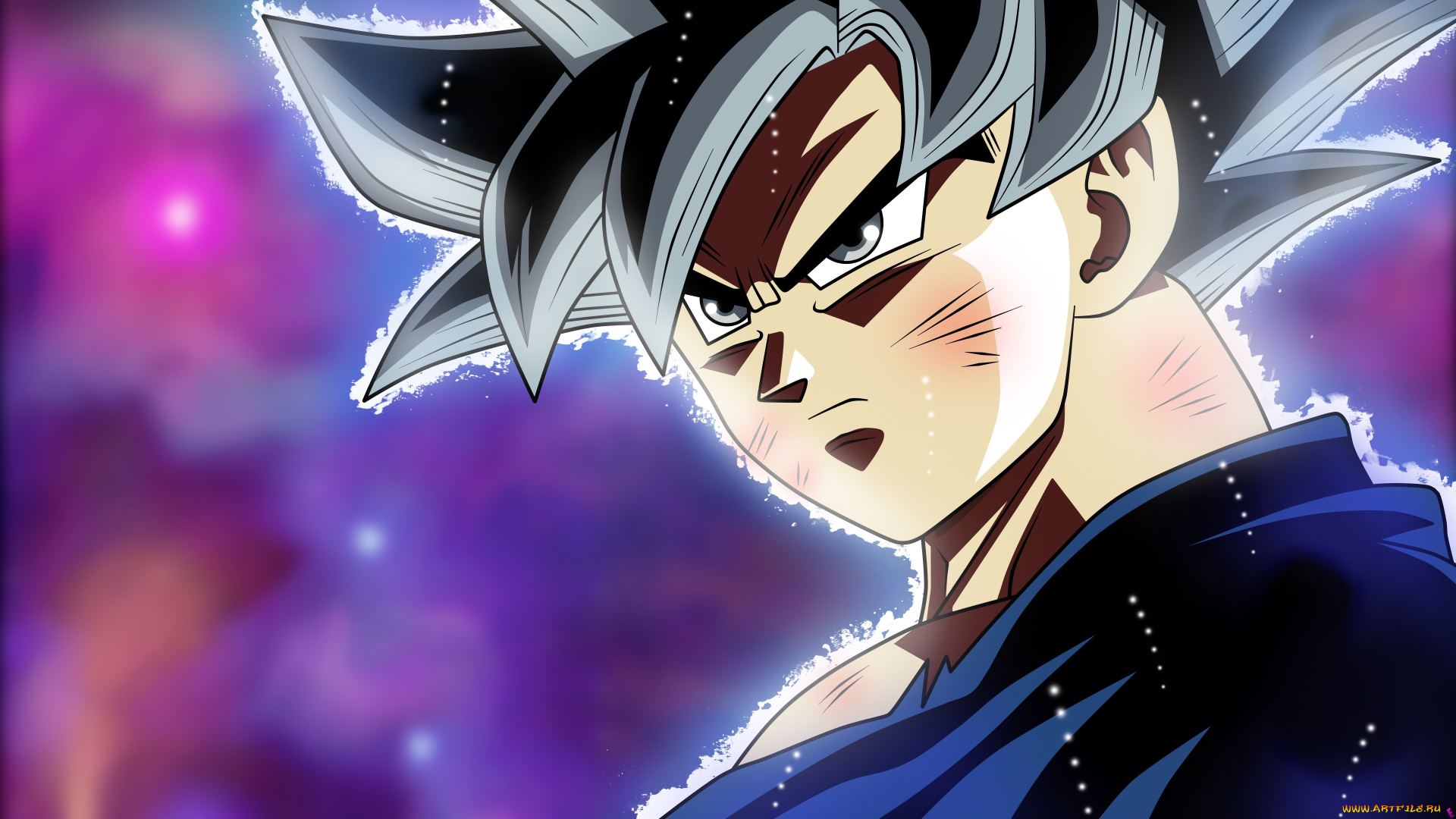 аниме, dragon, ball, фон, взгляд, парень